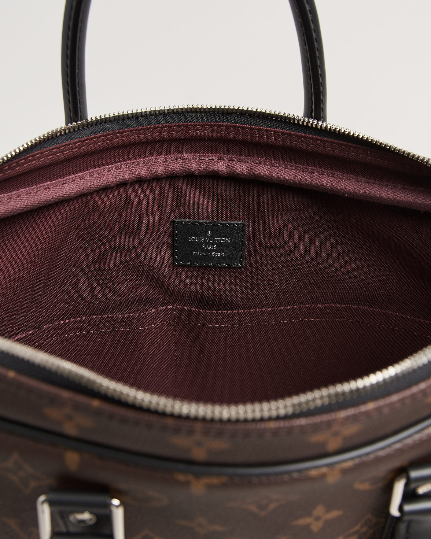 Men | Pre-Owned & Vintage Bags | Louis Vuitton Pre-Owned | Porte-Documents Voyage Briefcase Monogram Macassar