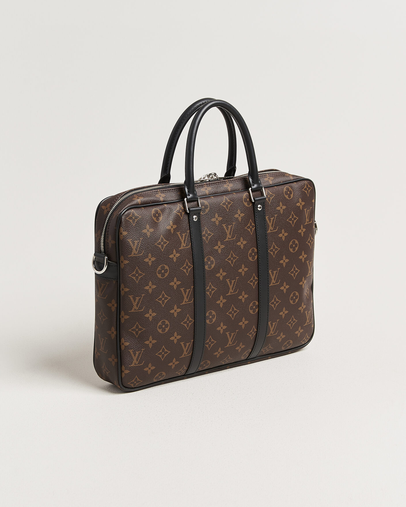 Men | Pre-Owned & Vintage Bags | Louis Vuitton Pre-Owned | Porte-Documents Voyage Briefcase Monogram Macassar