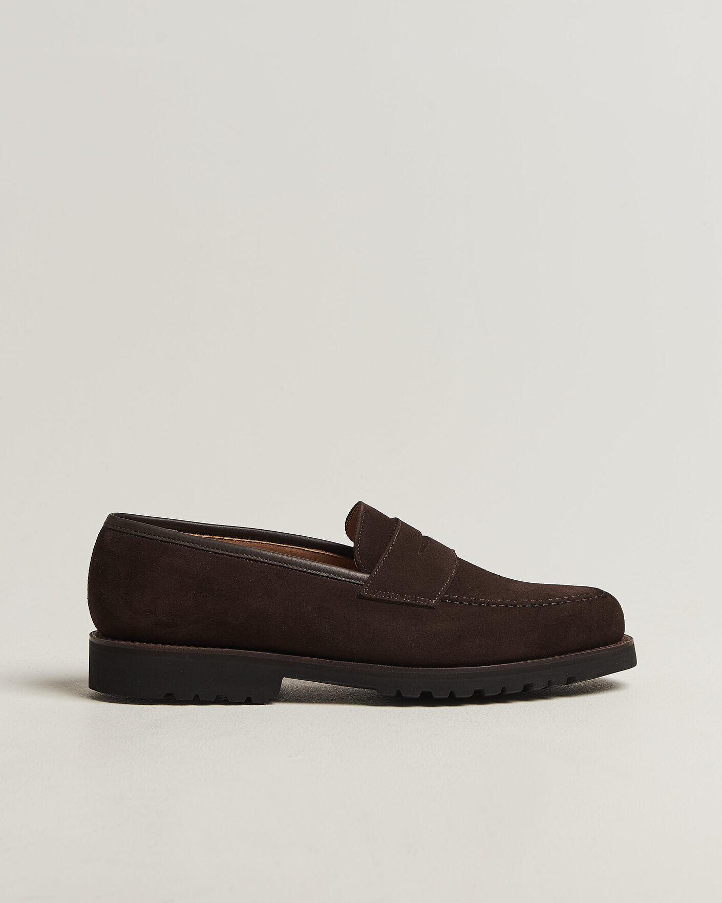 Men | Loafers | Crockett & Jones | Boston 2 VI-Lite Loafer Dark Oak Suede