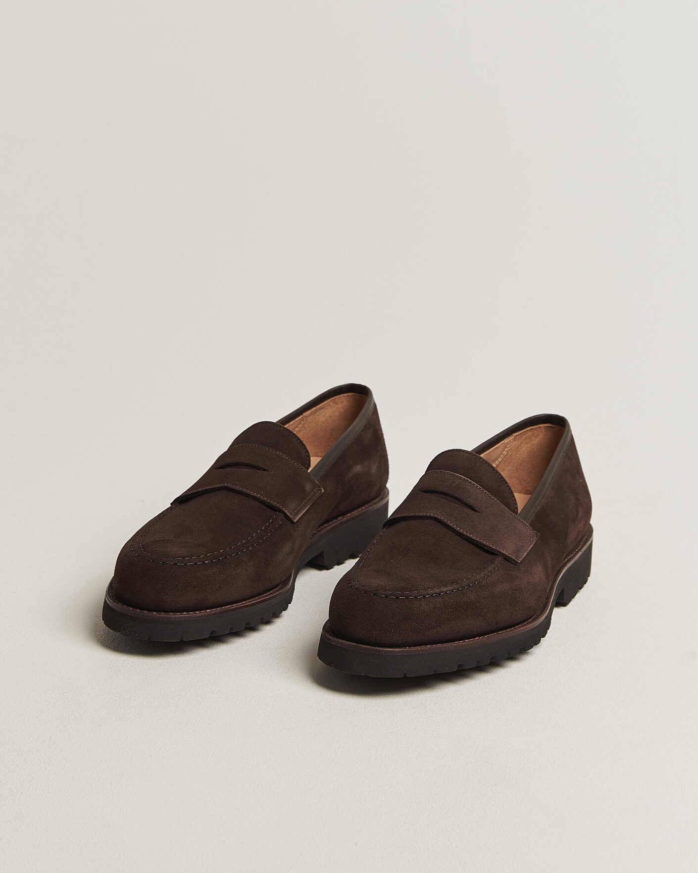 Men | Loafers | Crockett & Jones | Boston 2 VI-Lite Loafer Dark Oak Suede