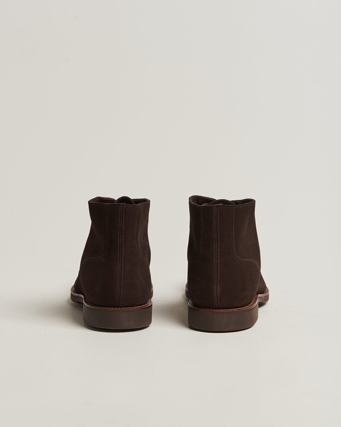 Crockett & Jones Unlined Chukka 4 Boot Dark Brown Suede at