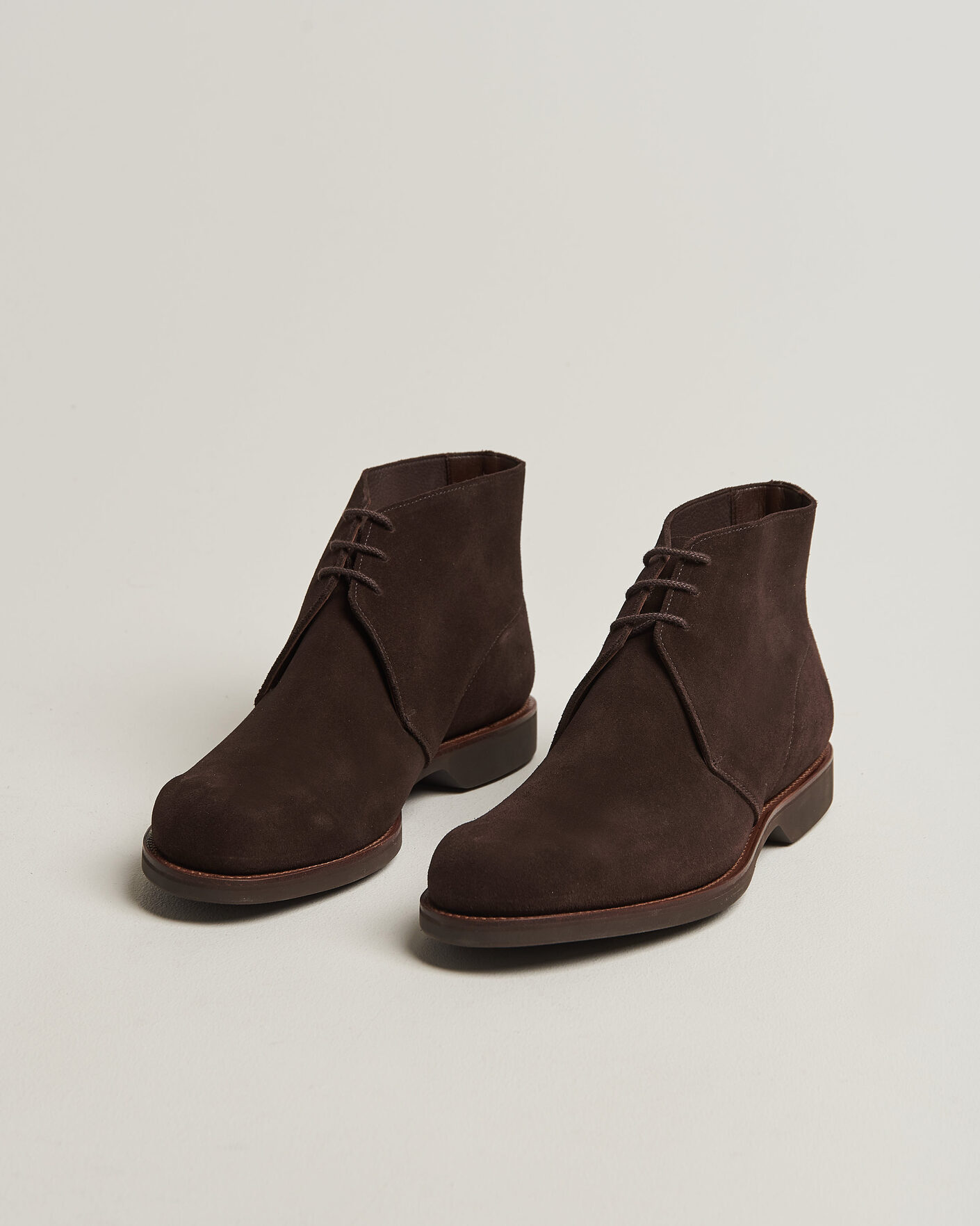 Men | Boots | Crockett & Jones | Unlined Chukka 4 Boot Dark Brown Suede