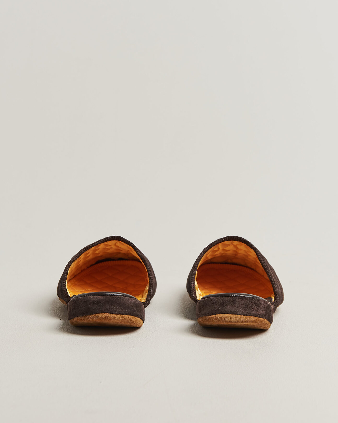 Men | Sandals & Slides | Bowhill & Elliott | Mule Slipper Quilt Lining Chocolate Suede