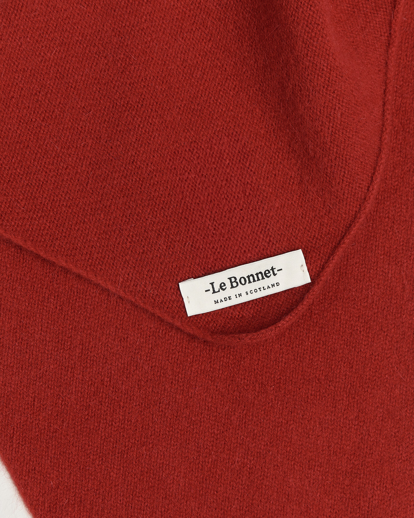 Men | Dress Scarves | Le Bonnet | Lambswool/Caregora Bandana Framboise