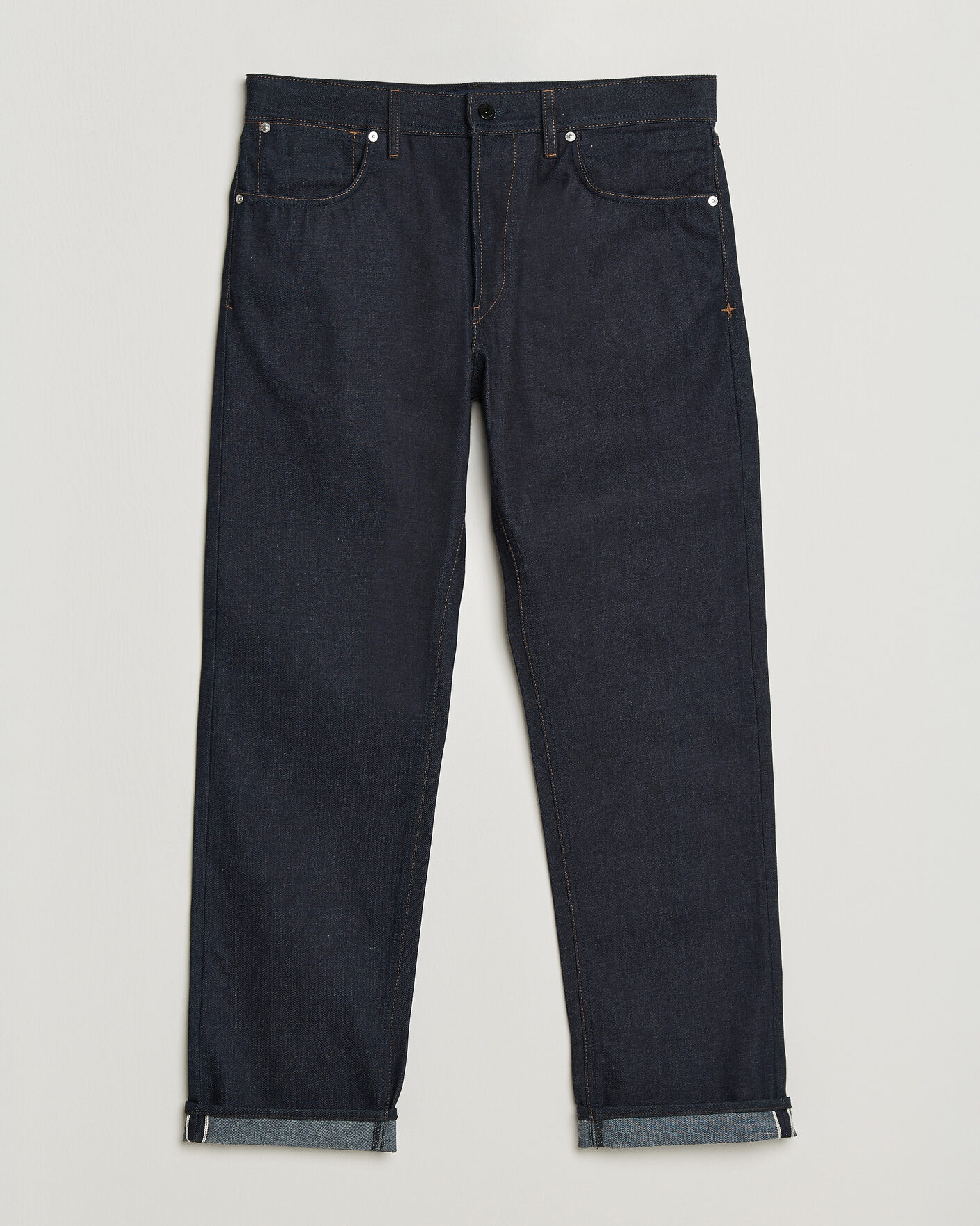 Men | Jeans | Stone Island | Regular Straight Fit Selvedge Jeans Blue Raw