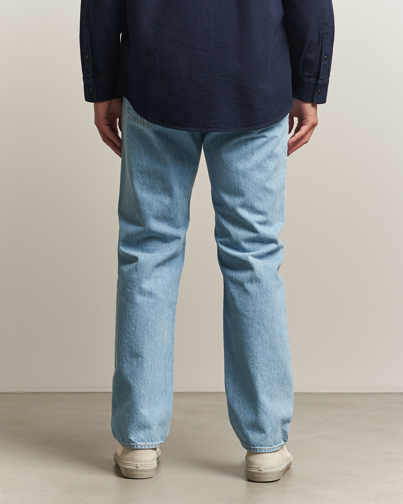 Men | Jeans | Stone Island | Regular Straight Fit Indigo Jeans Blue Light Wash