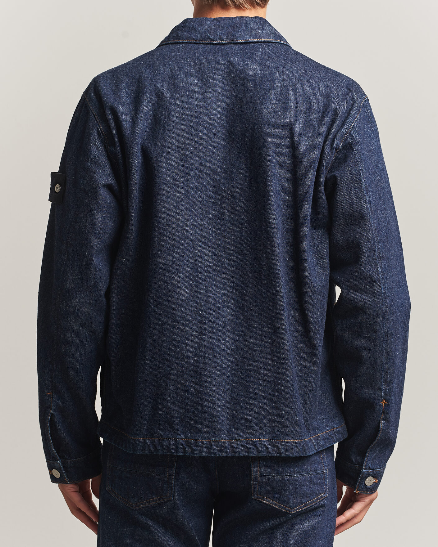 Men | Coats & Jackets | Stone Island | Indigo Denim Coach Jacket Blue Rinse