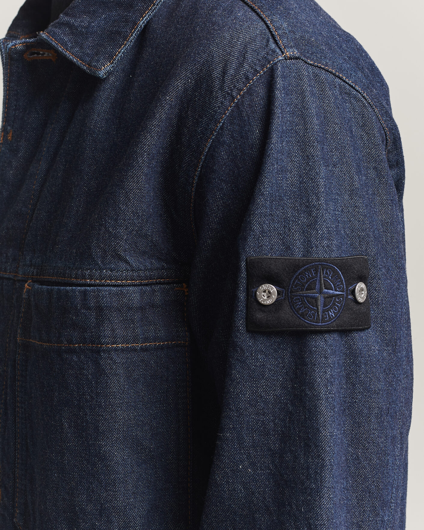 Men | Coats & Jackets | Stone Island | Indigo Denim Coach Jacket Blue Rinse