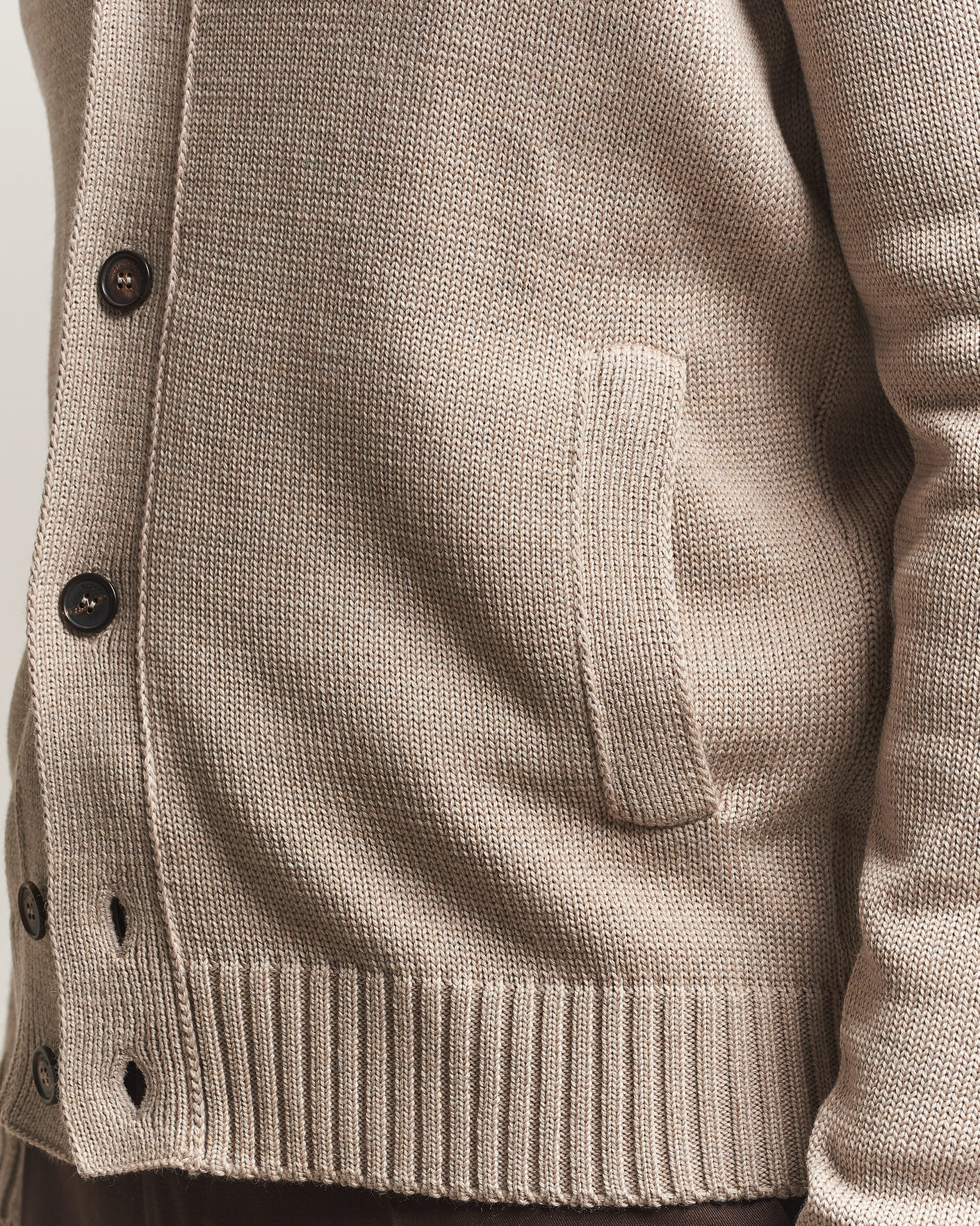 Men | Sweaters & Knitwear | Zanone | Virgin Merino Wool Chioto Beige