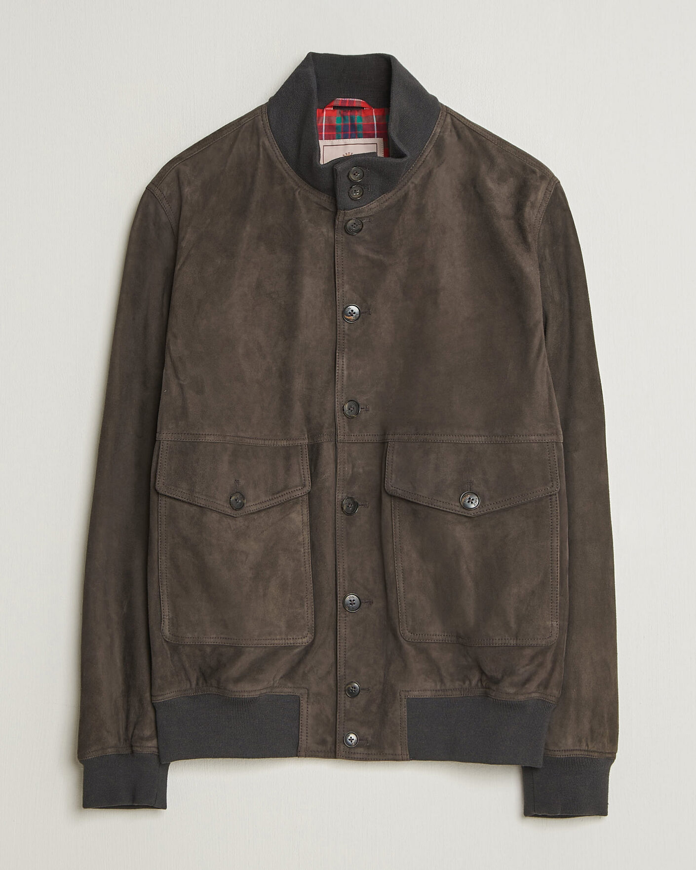 Men | Coats & Jackets | Baracuta | Suede Blouson Jacket December Sky