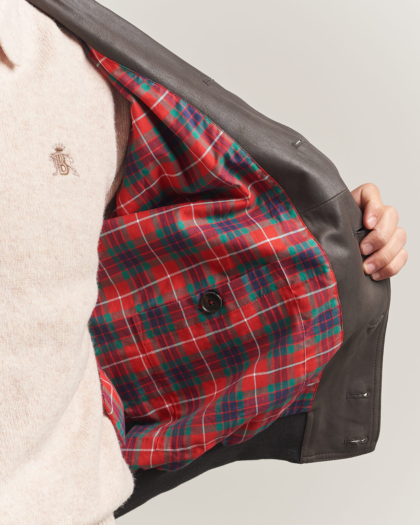Men | Coats & Jackets | Baracuta | Suede Blouson Jacket December Sky