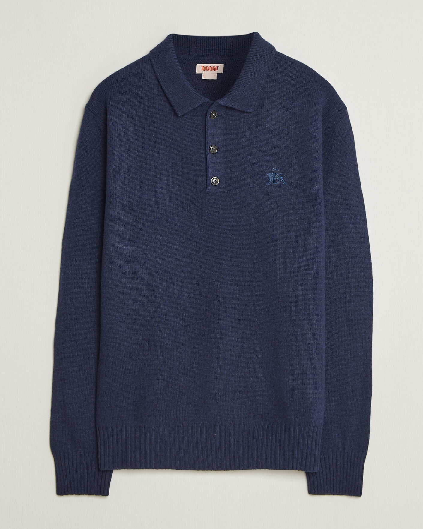 Men | Sweaters & Knitwear | Baracuta | Shetland Polo Navy