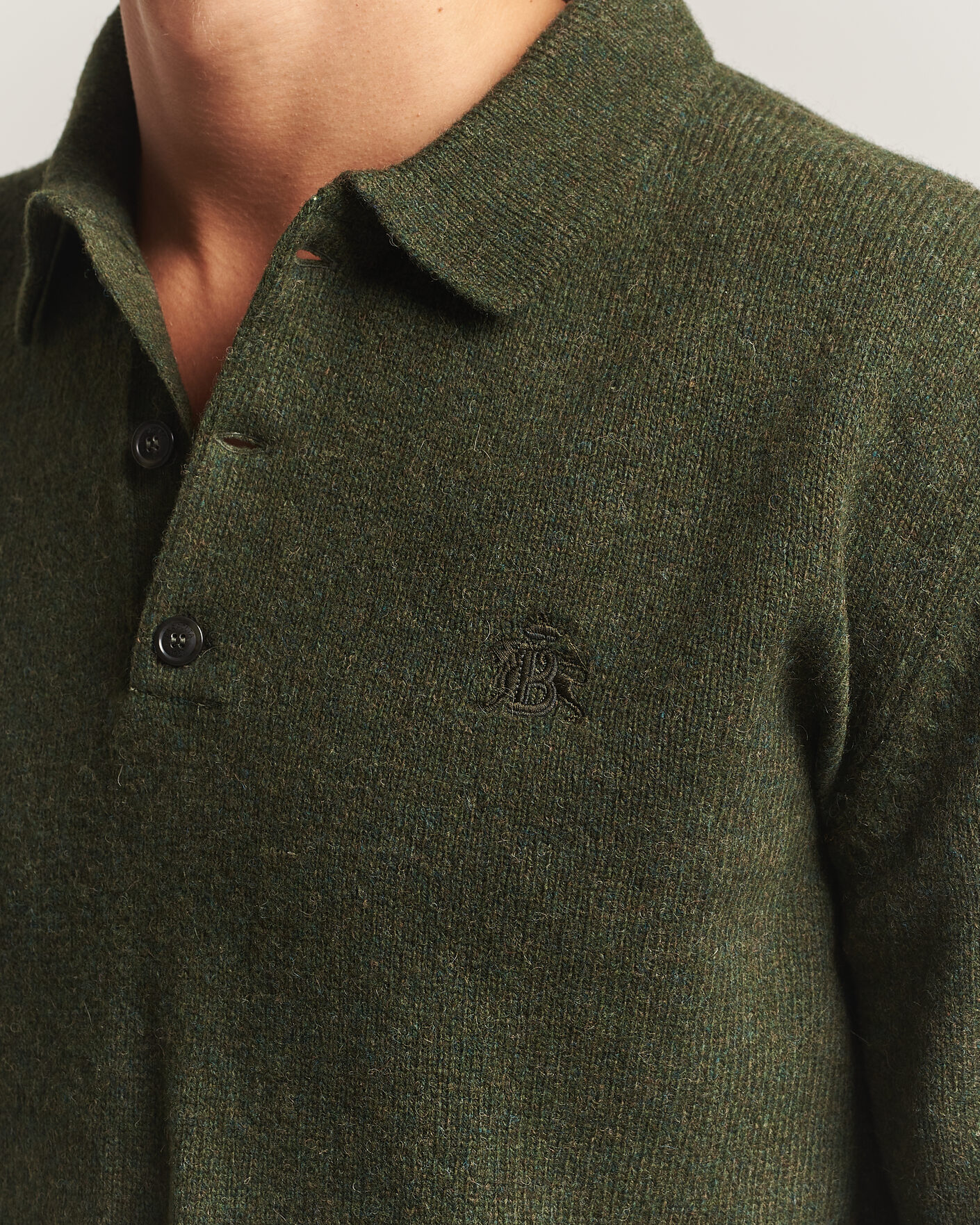 Men | Sweaters & Knitwear | Baracuta | Shetland Polo Beech