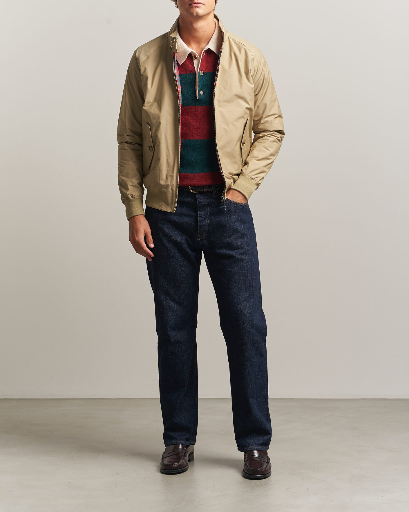 Men | Coats & Jackets | Baracuta | G9 Original Harrington Jacket Natural
