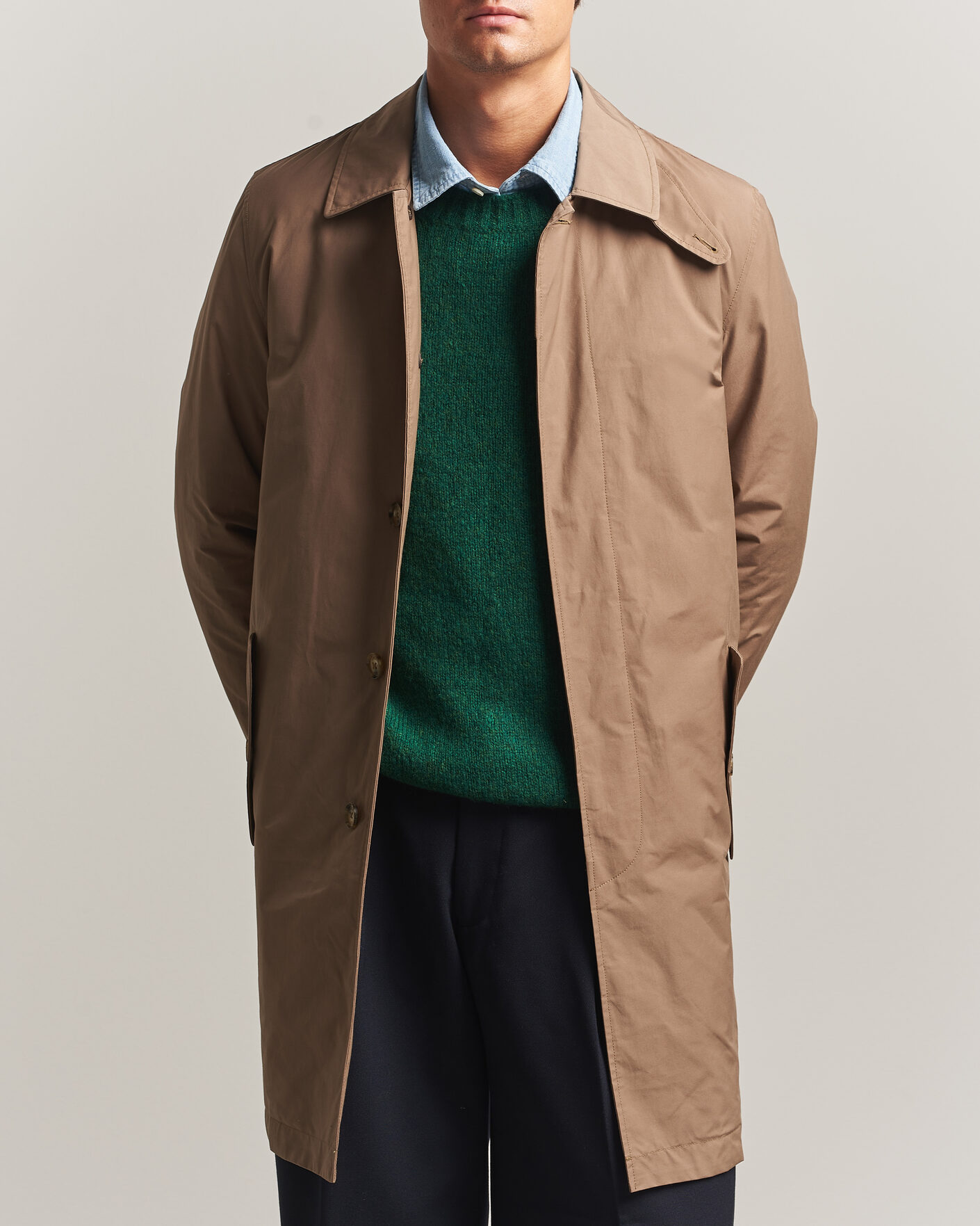 Men | Coats & Jackets | Baracuta | G10 Detachable Cloth Coat Tan