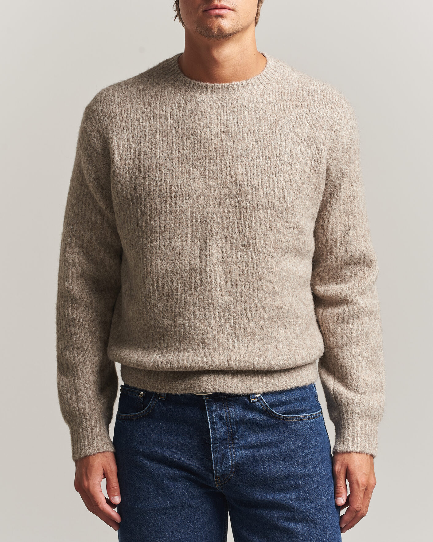 Men | Sweaters & Knitwear | Sunflower | Yak Sweater Dark Oat
