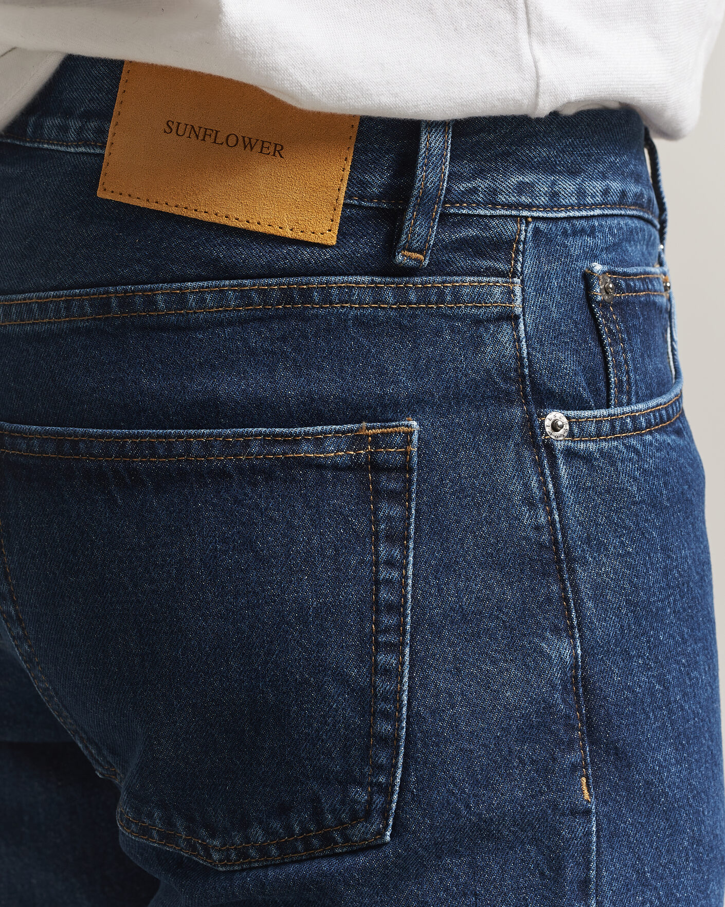 Men | Jeans | Sunflower | Low Straight Jeans Blue Wash