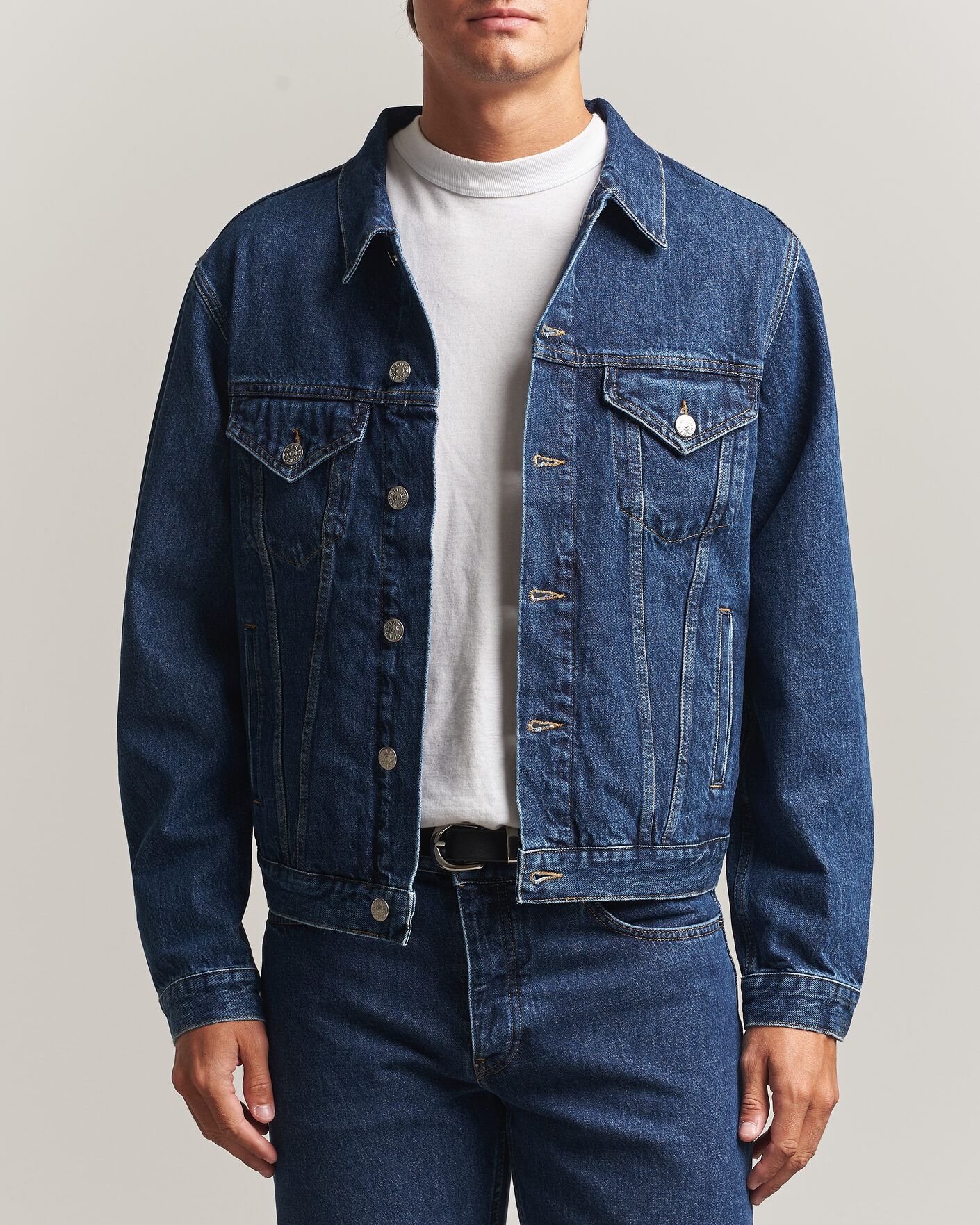 Men | Coats & Jackets | Sunflower | Trucker Denim Jacket Blue Wash