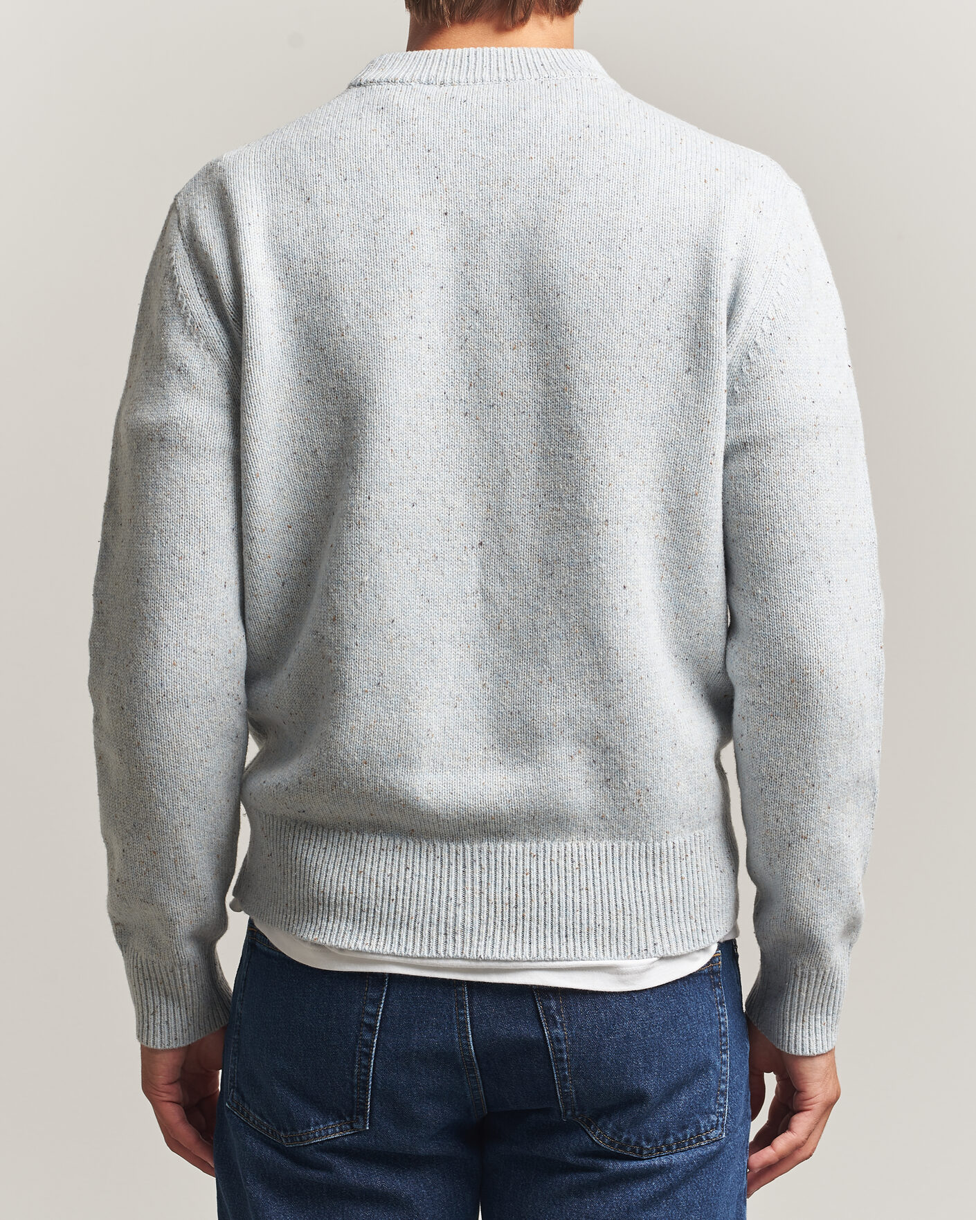 Men | Sweaters & Knitwear | Sunflower | Moon Donegal Sweater Light Blue