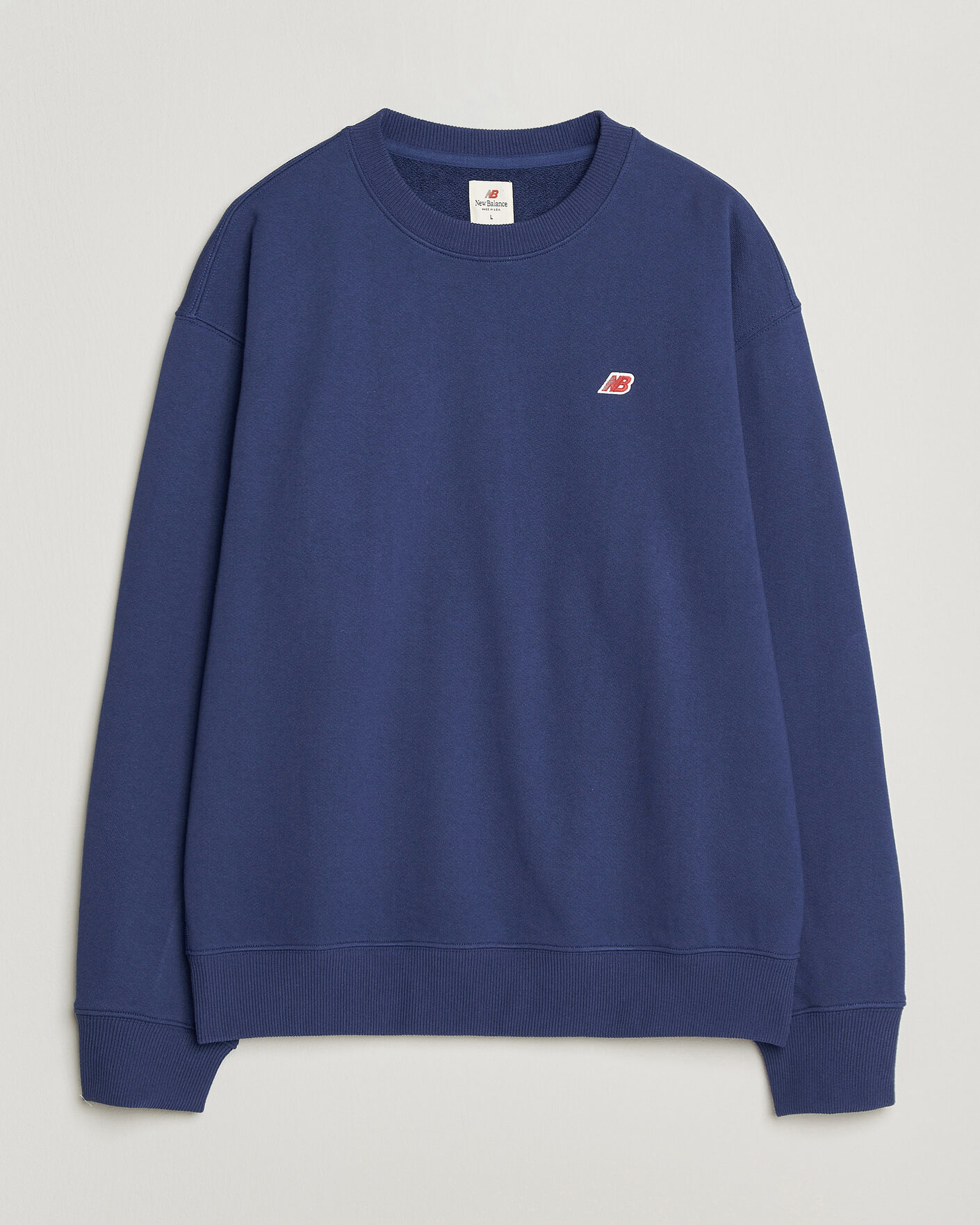 Men | Sweaters & Knitwear | New Balance Made In US & UK | New Balance Made in Made In USA Core Sweatshirt Blue Oyster