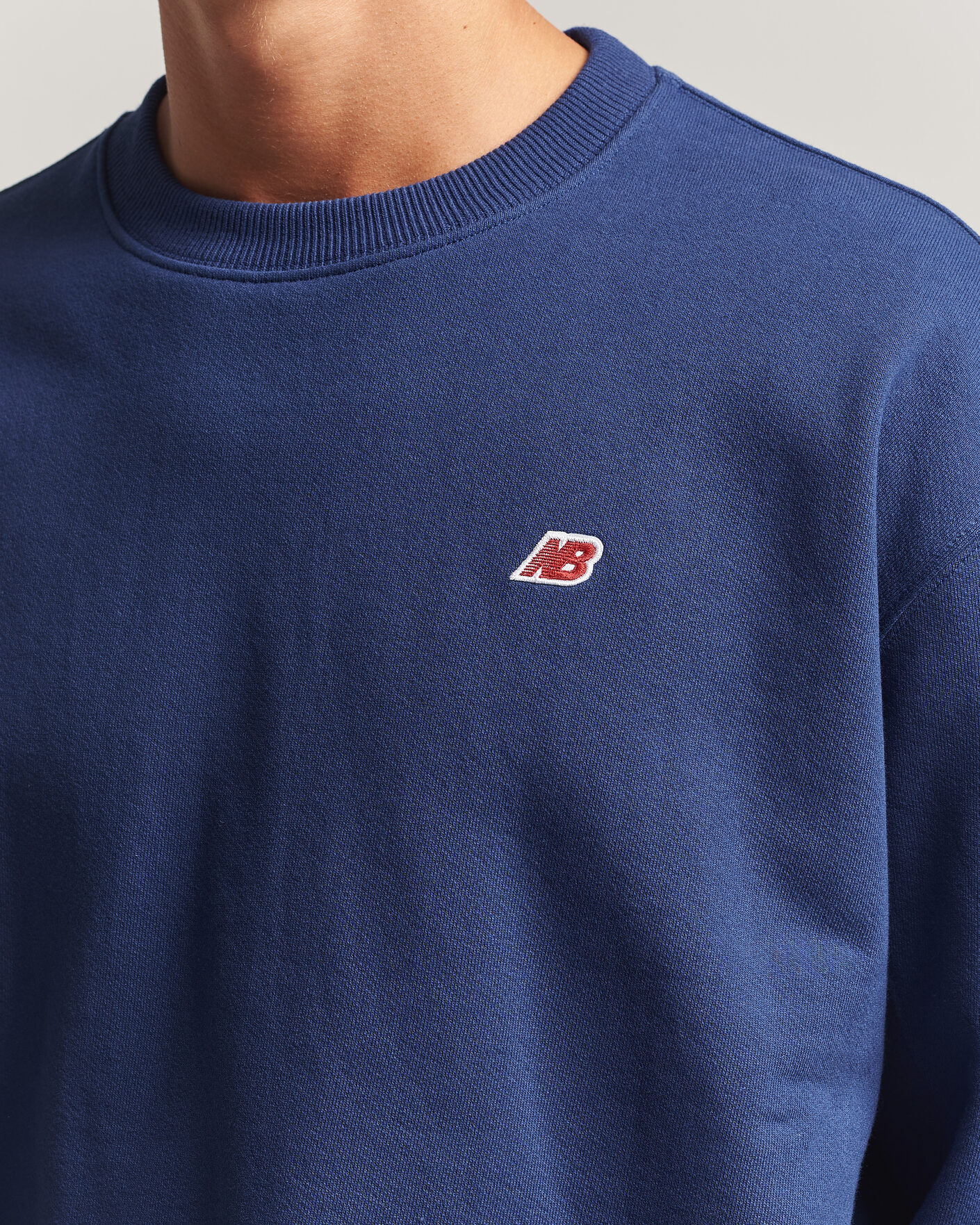 Men | Sweaters & Knitwear | New Balance Made In US & UK | New Balance Made in Made In USA Core Sweatshirt Blue Oyster