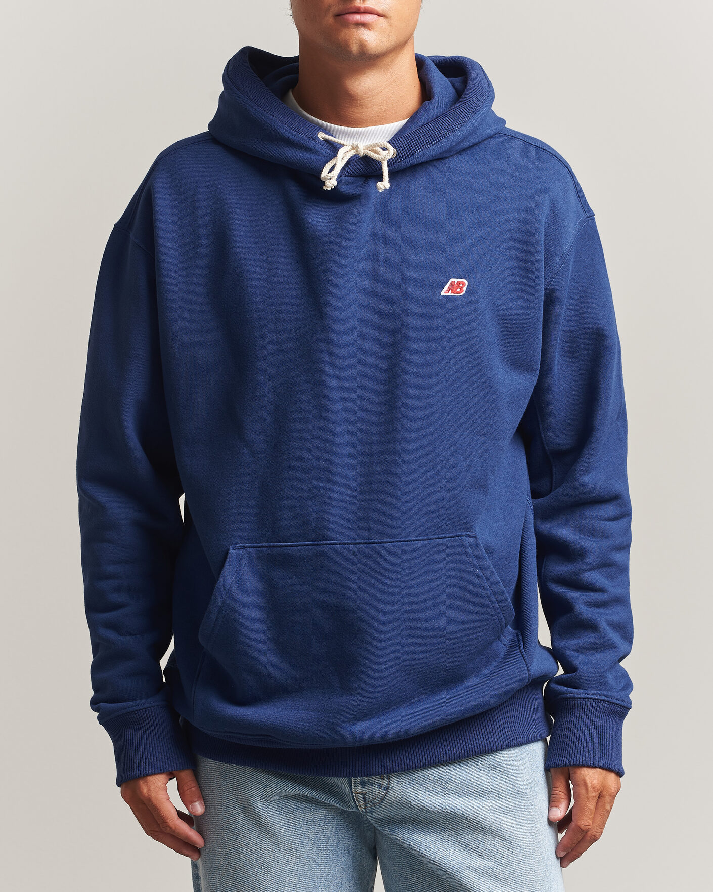 Men | Sweaters & Knitwear | New Balance Made In US & UK | New Balance Made in Made In USA Core Hoodie Blue Oyster