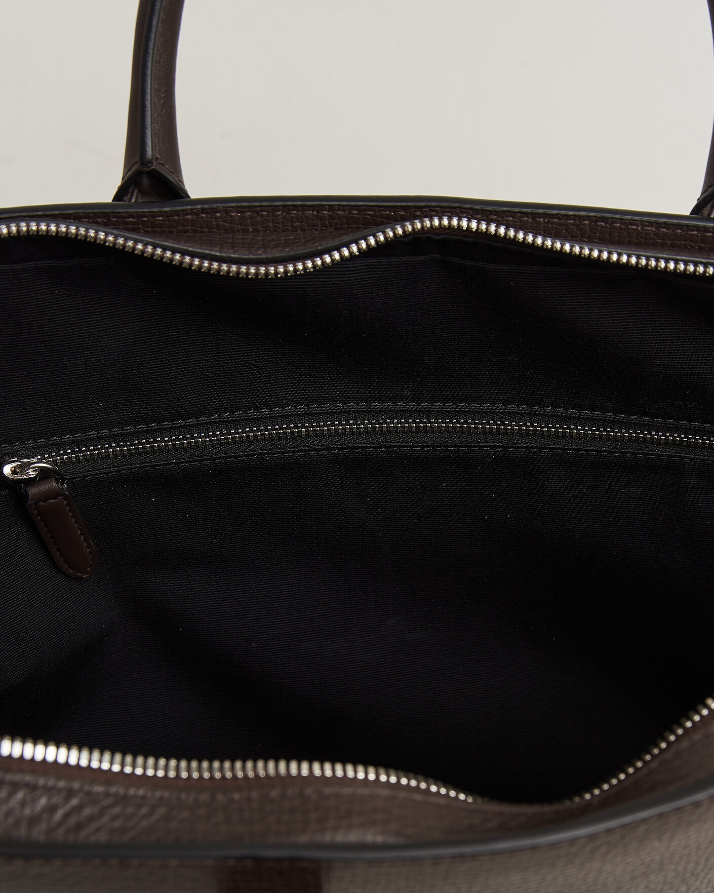 Men | Bags | Smythson | Ludlow Ultra Slim Briefcase With Zip Front Dark Brown