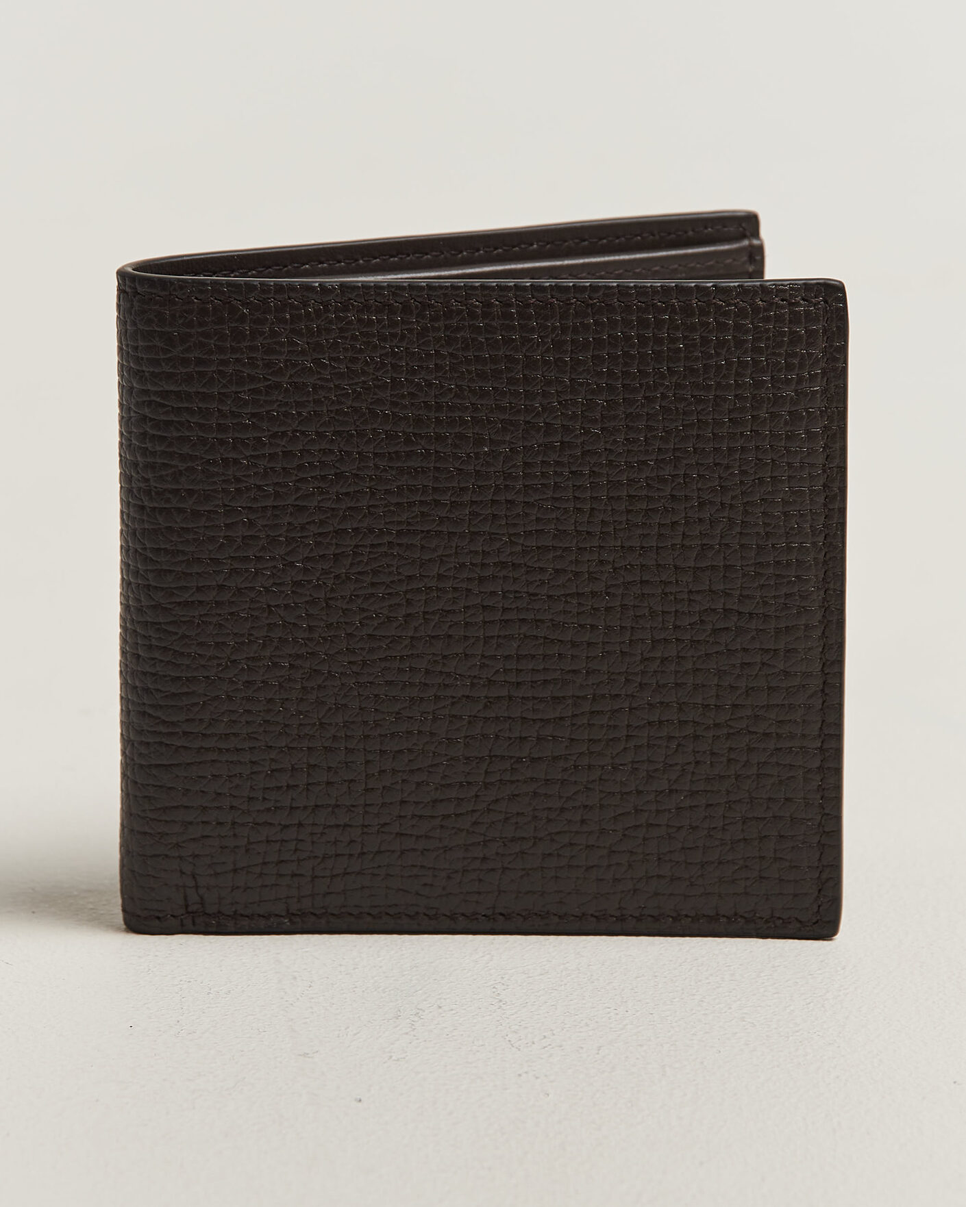 Men | Wallets | Smythson | Ludlow 8 Card Wallet Dark Brown
