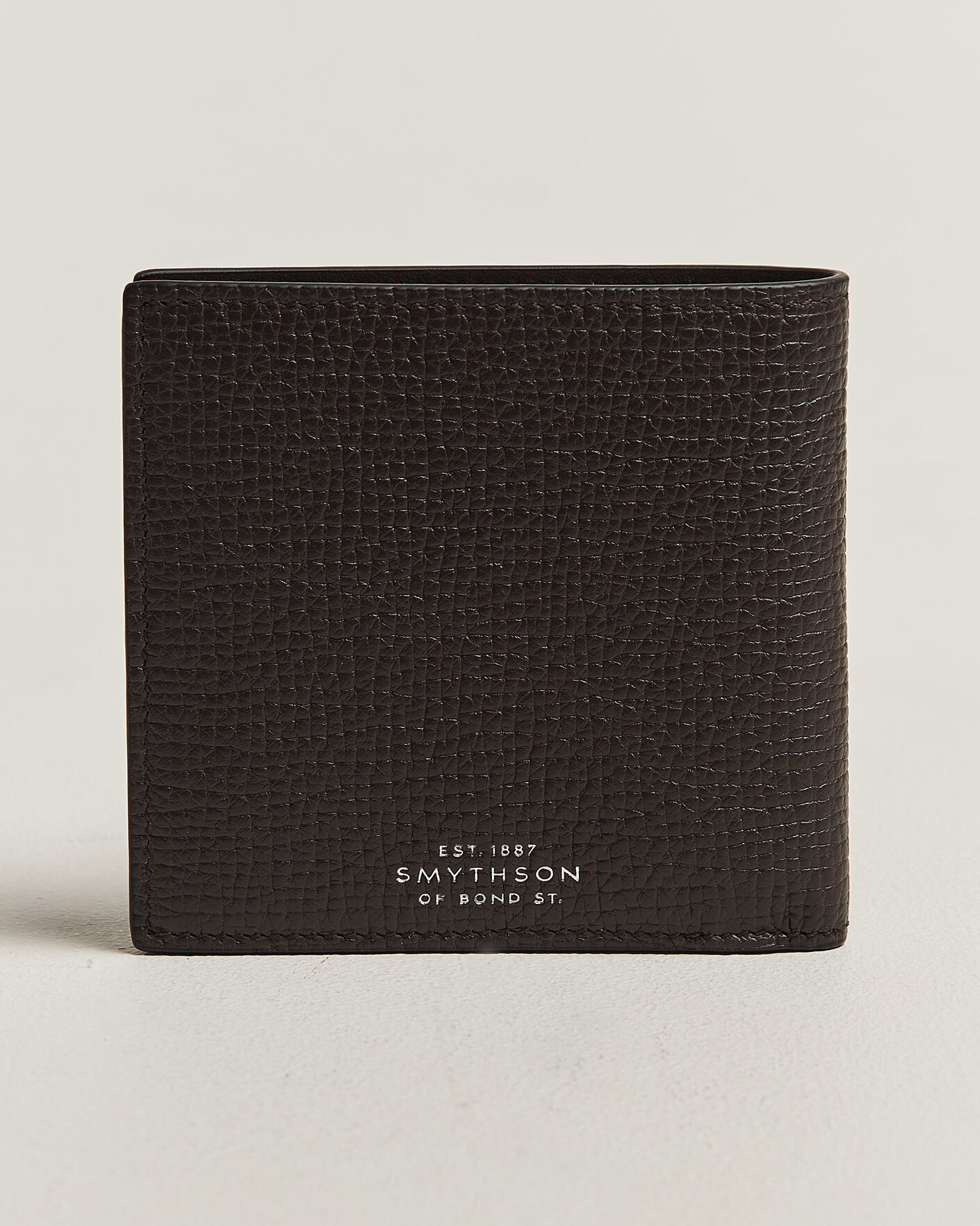 Men | Wallets | Smythson | Ludlow 8 Card Wallet Dark Brown
