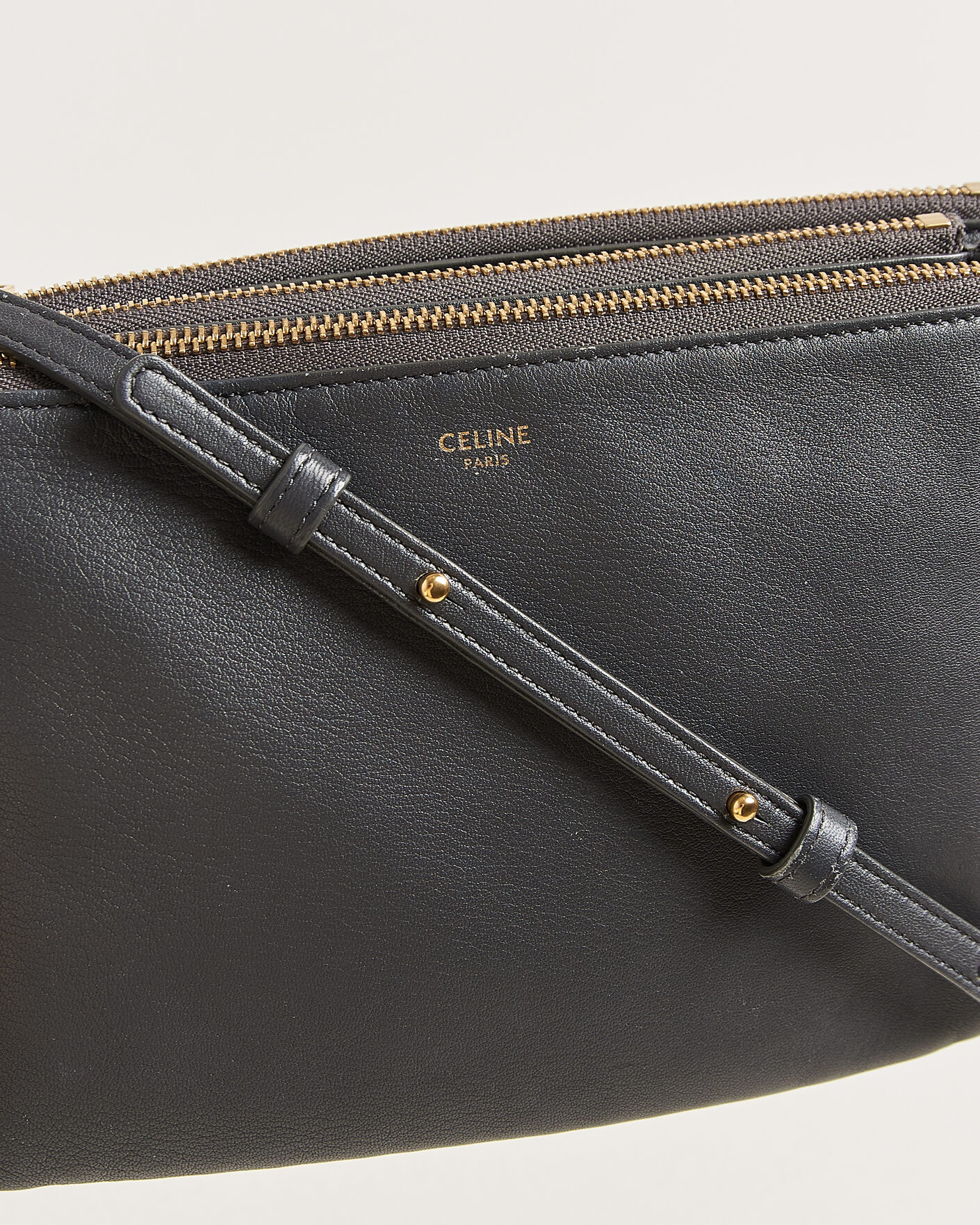 Celine Pre-Owned Trio Bag Small Grey at CareOfCarl.com