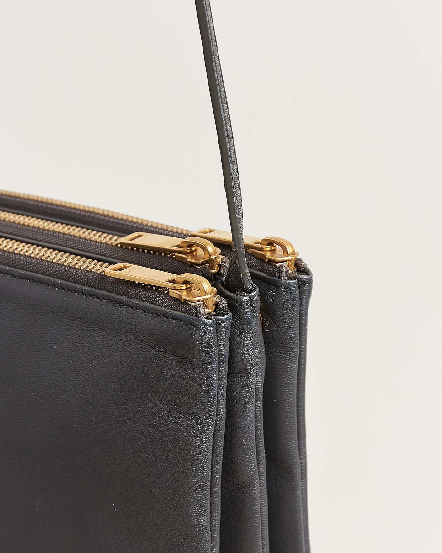 Celine Pre-Owned Trio Bag Small Grey at CareOfCarl.com