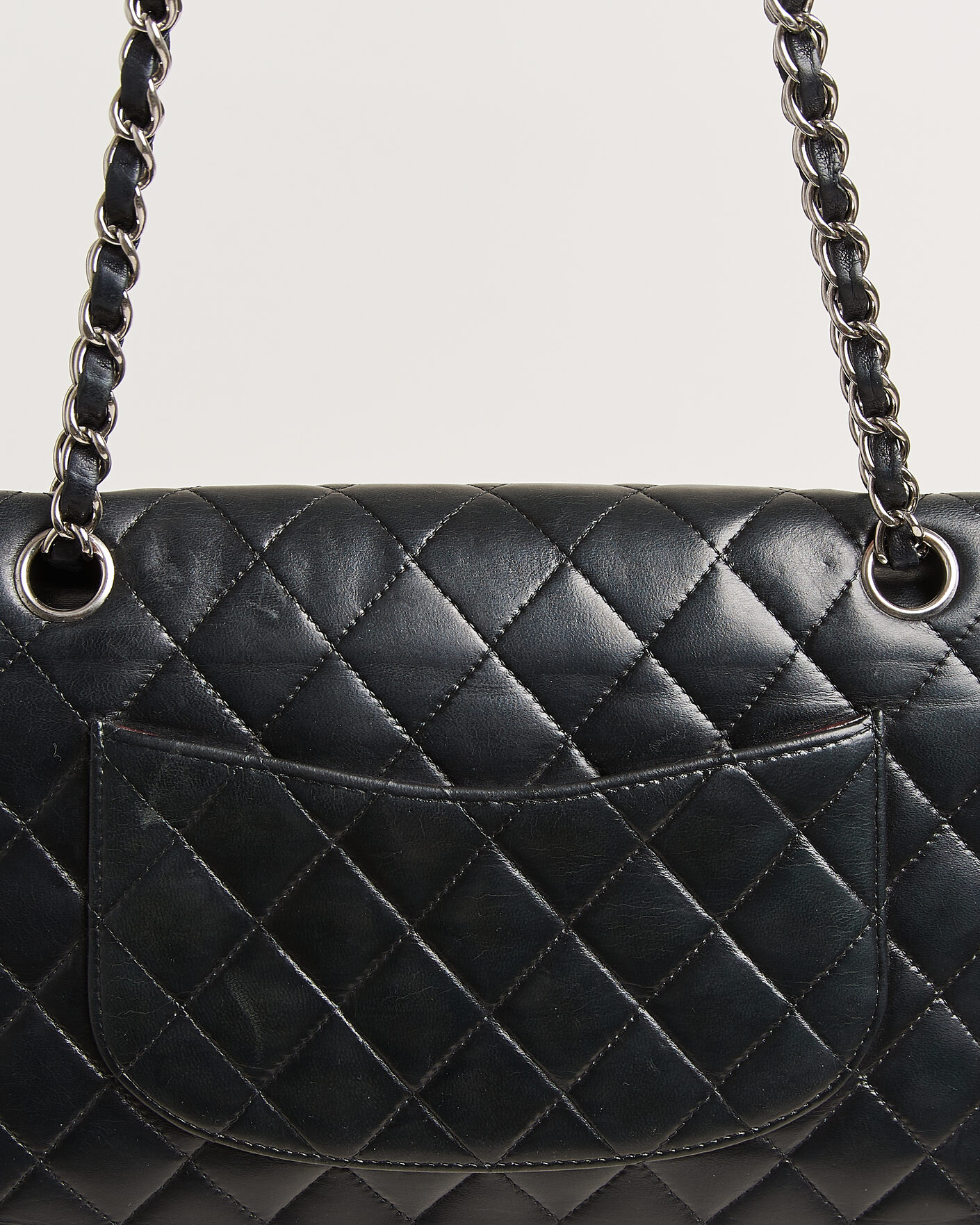 Men | Pre-Owned & Vintage Bags | Chanel Pre-Owned | Classic Medium Double Flap Bag Lambskin Black