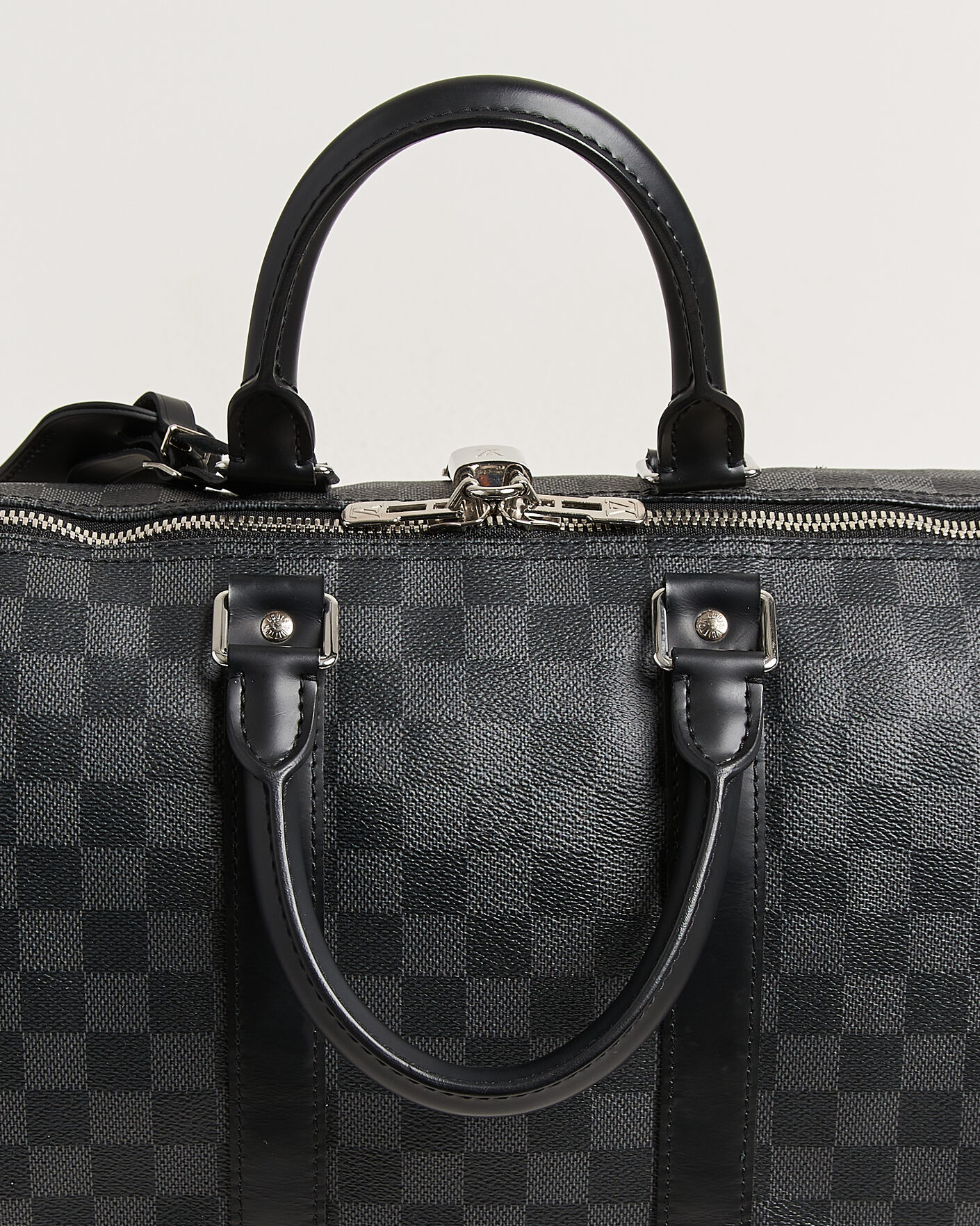 Men | Pre-Owned & Vintage Bags | Louis Vuitton Pre-Owned | Keepall 45 Bandouliére Damier graphite