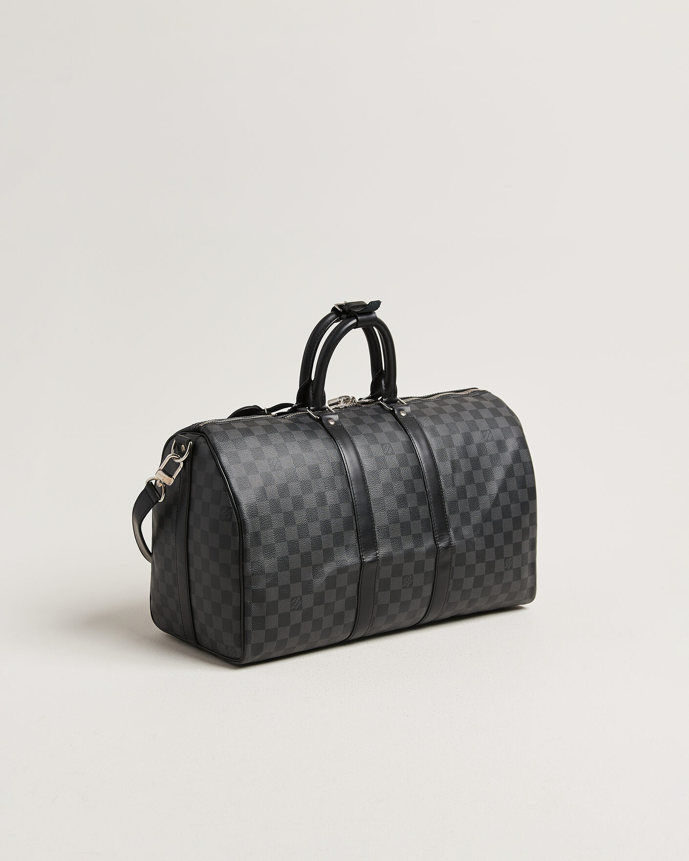 Men | Pre-Owned & Vintage Bags | Louis Vuitton Pre-Owned | Keepall 45 Bandouliére Damier graphite