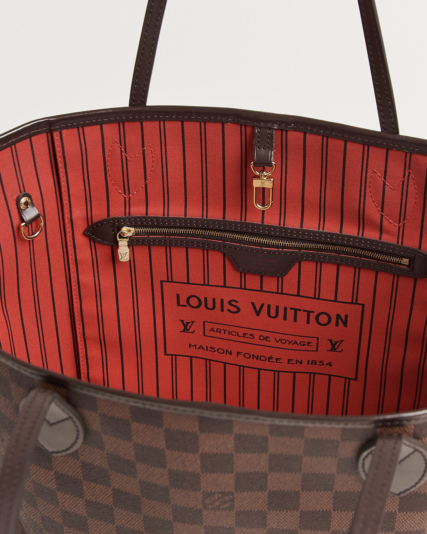 Men | Pre-Owned & Vintage Bags | Louis Vuitton Pre-Owned | Neverfull MM Damier Ebene