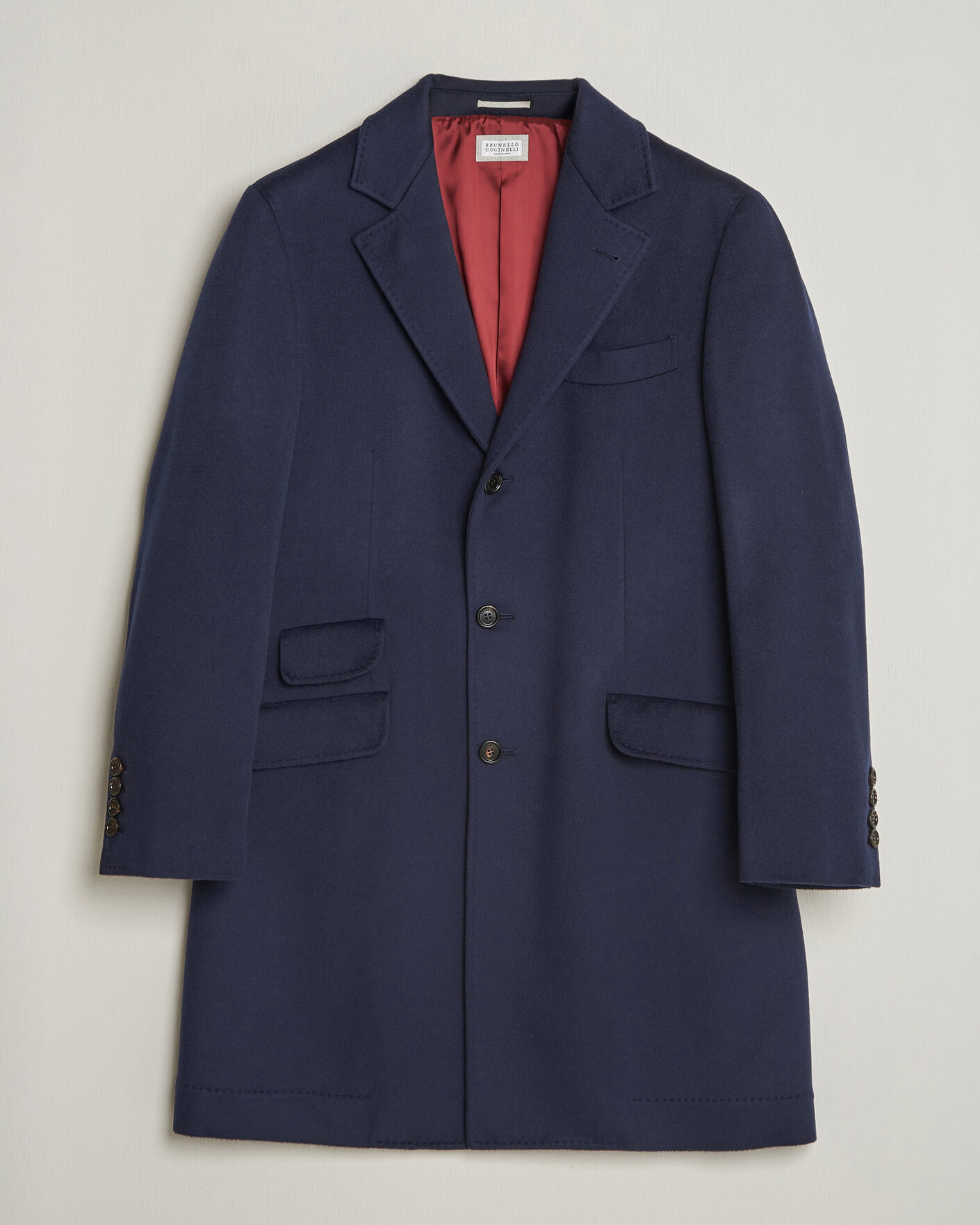 Men | Coats & Jackets | Brunello Cucinelli | Soft Wool Coat Navy