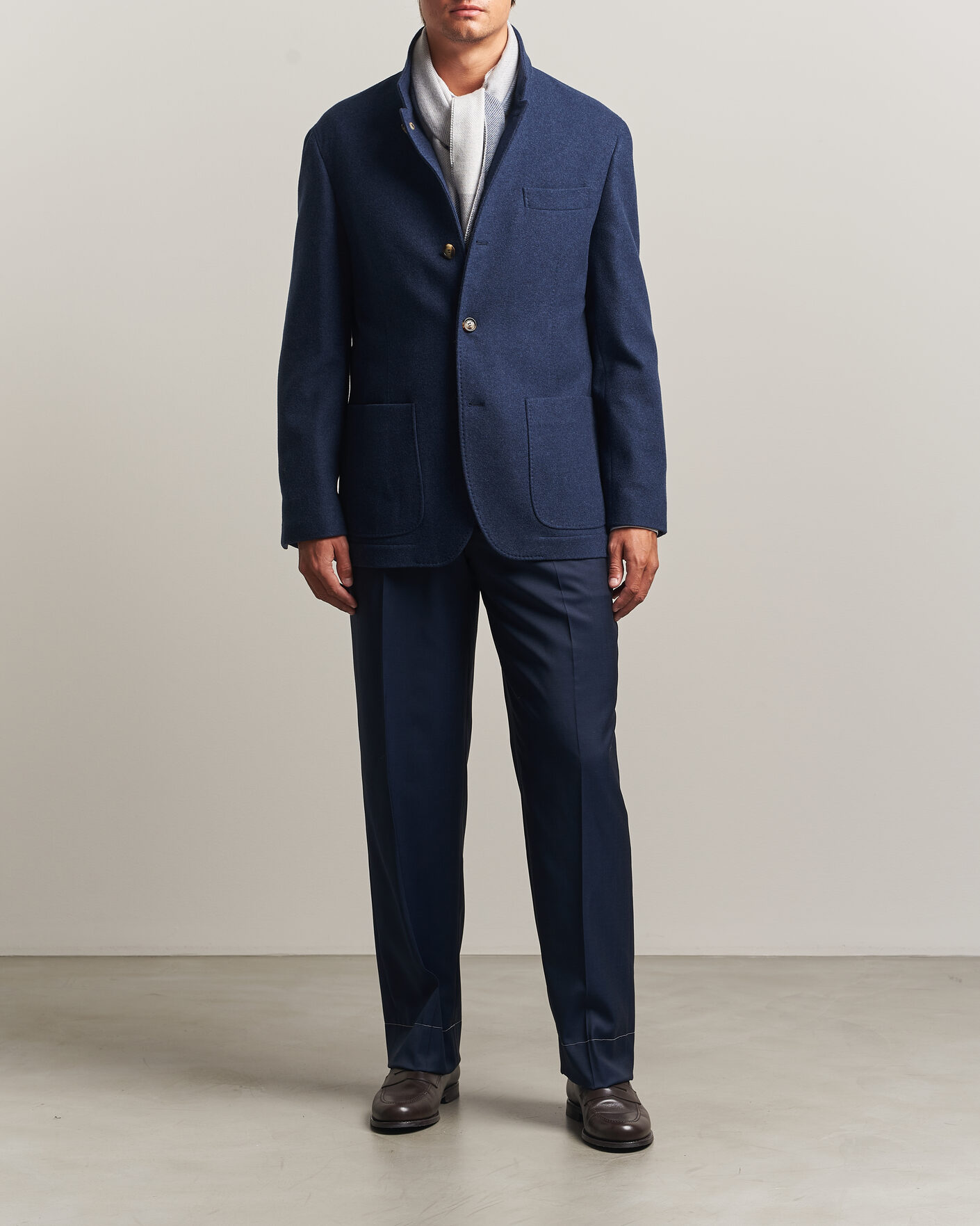 Men | Coats & Jackets | Brunello Cucinelli | Cashmere City Jacket Navy