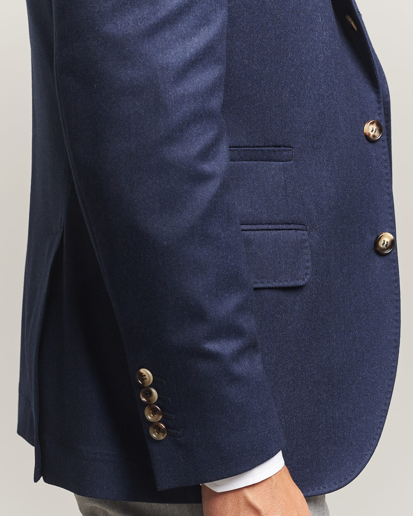 Men | Blazers | Brunello Cucinelli | Wool Flannel Blazzer Navy