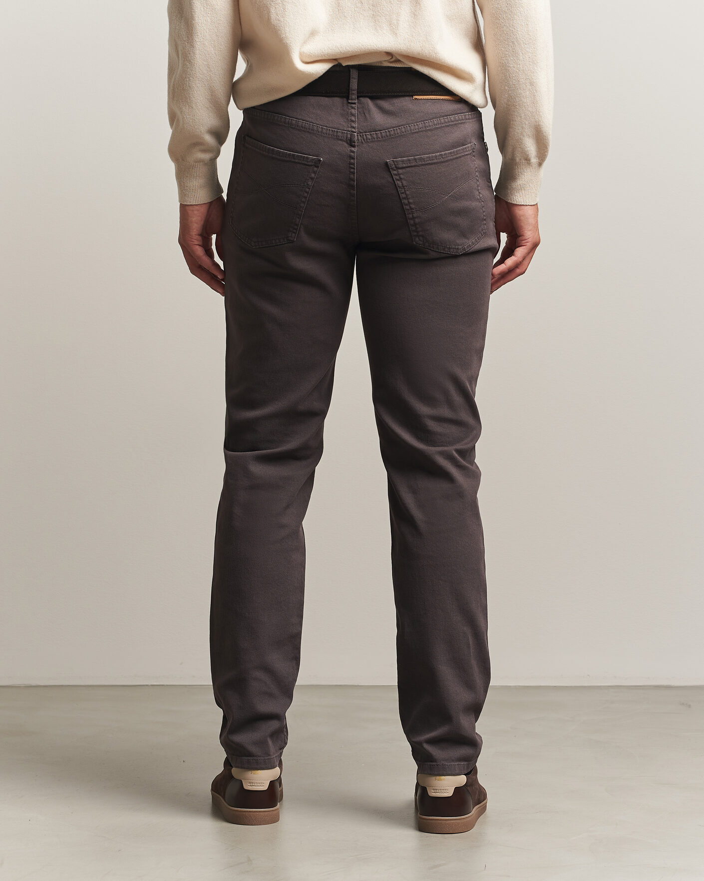 Men | Trousers | Brunello Cucinelli | Slim Fit Bull Denim Pants Dark Brown