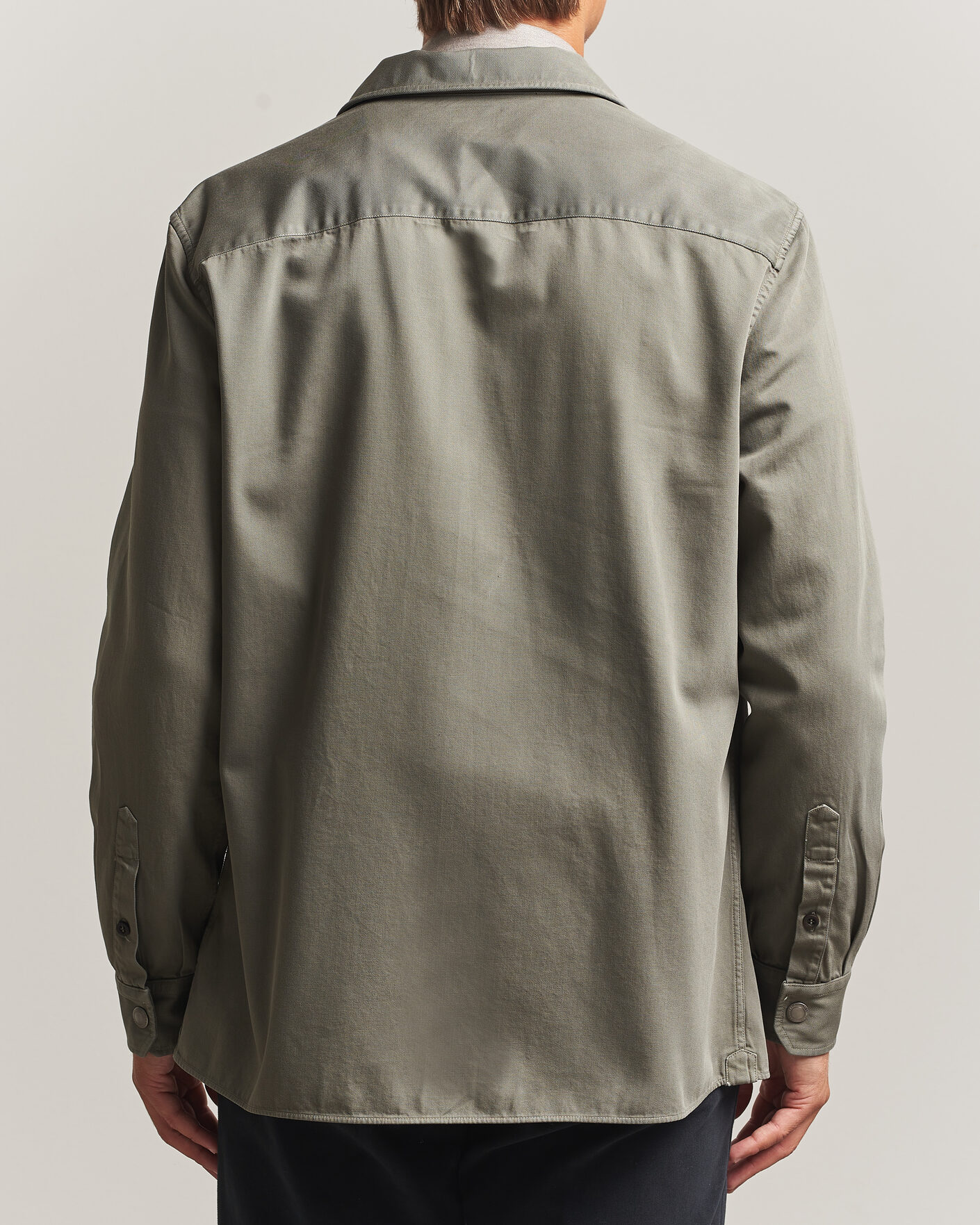 Men | Shirts | Brunello Cucinelli | Twill Cotton Overshirt Olive