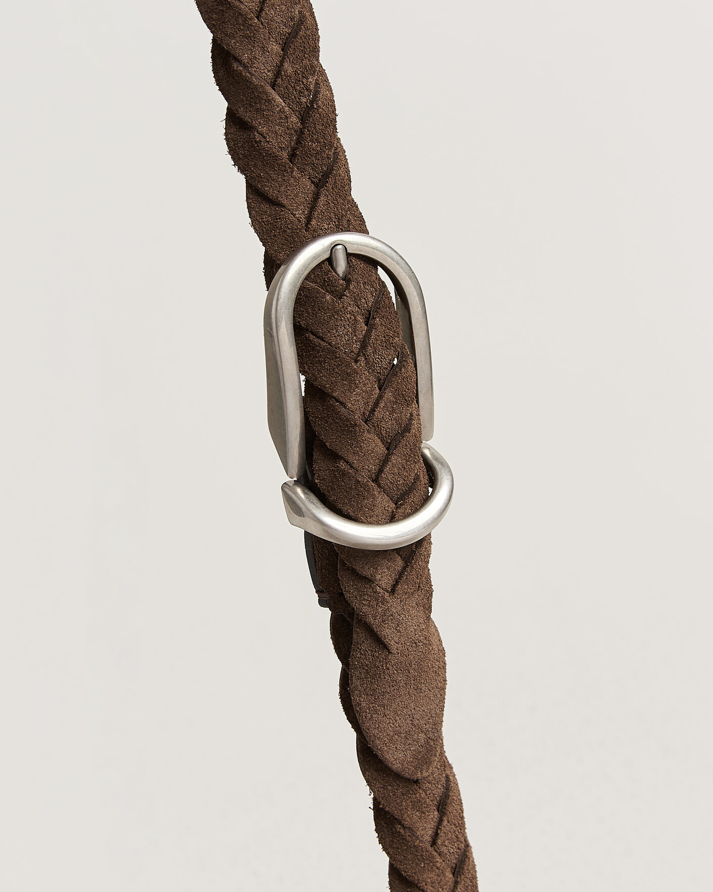 Men | Belts | Brunello Cucinelli | Suede Belt Dark Brown