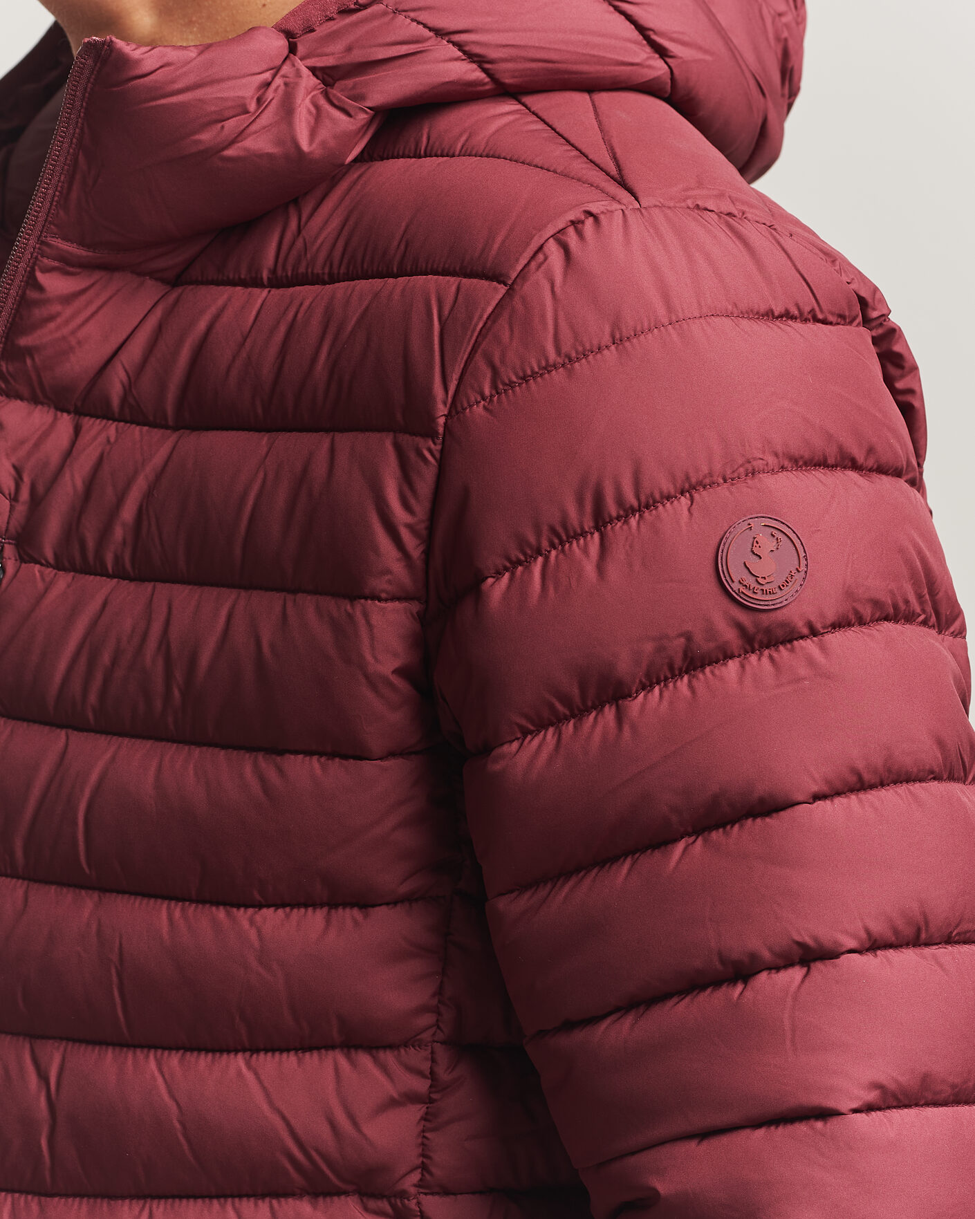 Men | Coats & Jackets | Save The Duck | Juncus Matt Lightweight Hood Jacket Wine Red