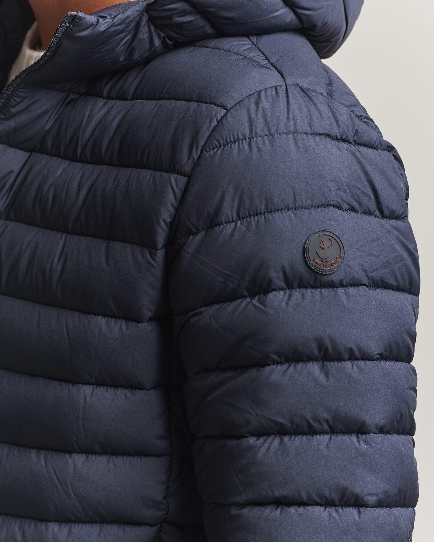 Men | Coats & Jackets | Save The Duck | Juncus Matt Lightweight Hood Jacket Blue Black