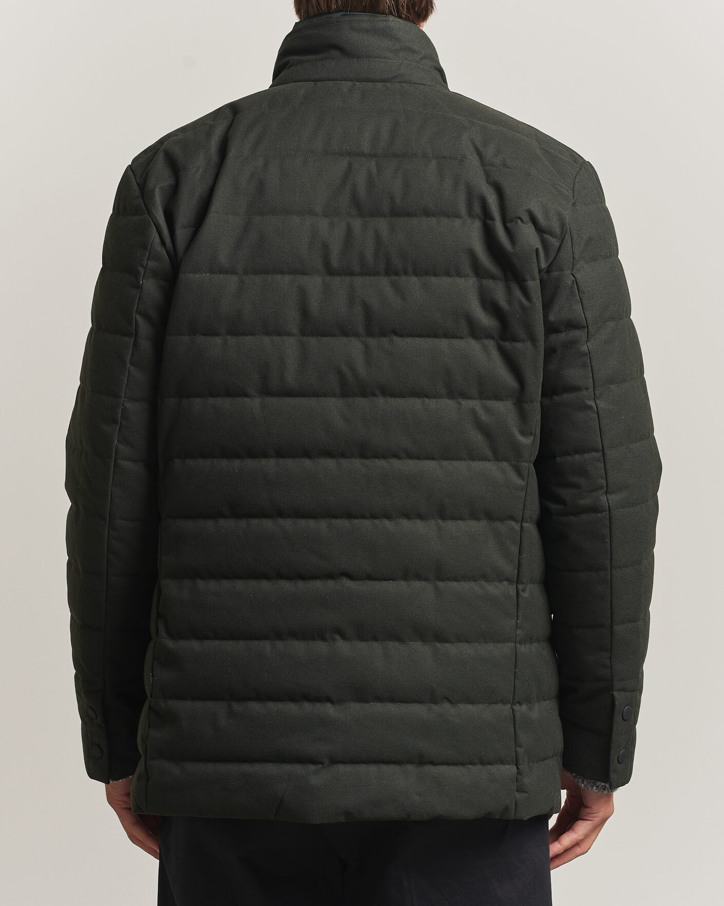 Men | Coats & Jackets | Save The Duck | Felipe Padded Flannel Jacket Green Black