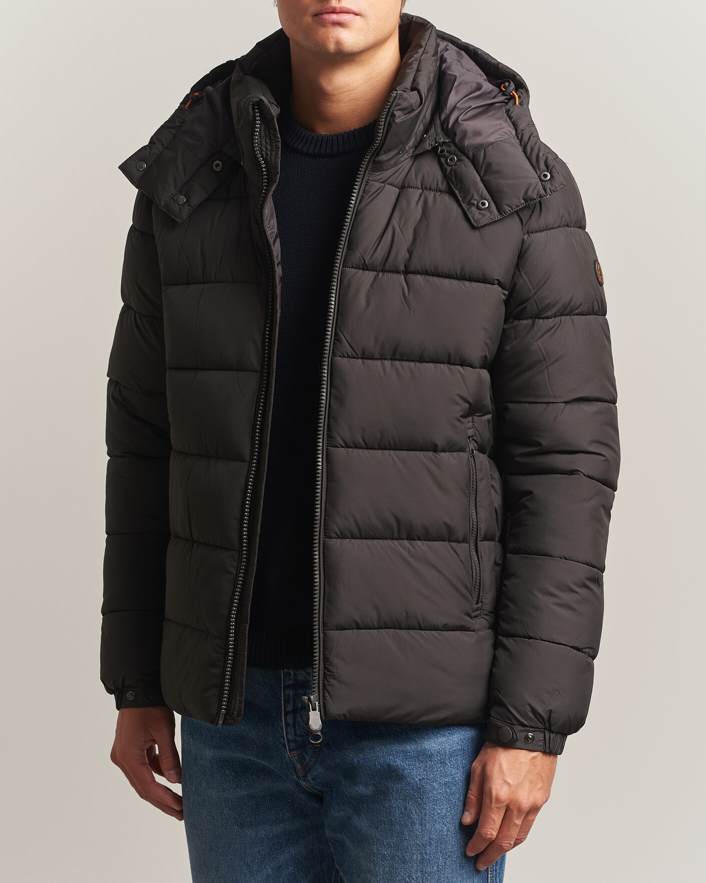 Men | Coats & Jackets | Save The Duck | Boris Matt Padded Puffer Brown Black