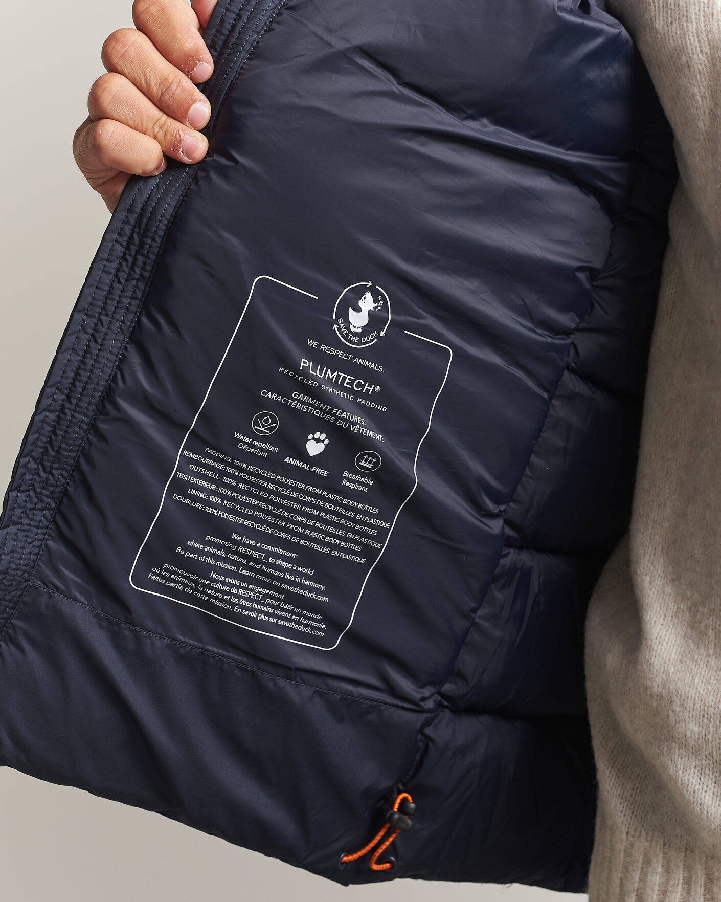 Men | Coats & Jackets | Save The Duck | Boris Matt Padded Puffer Blue Black