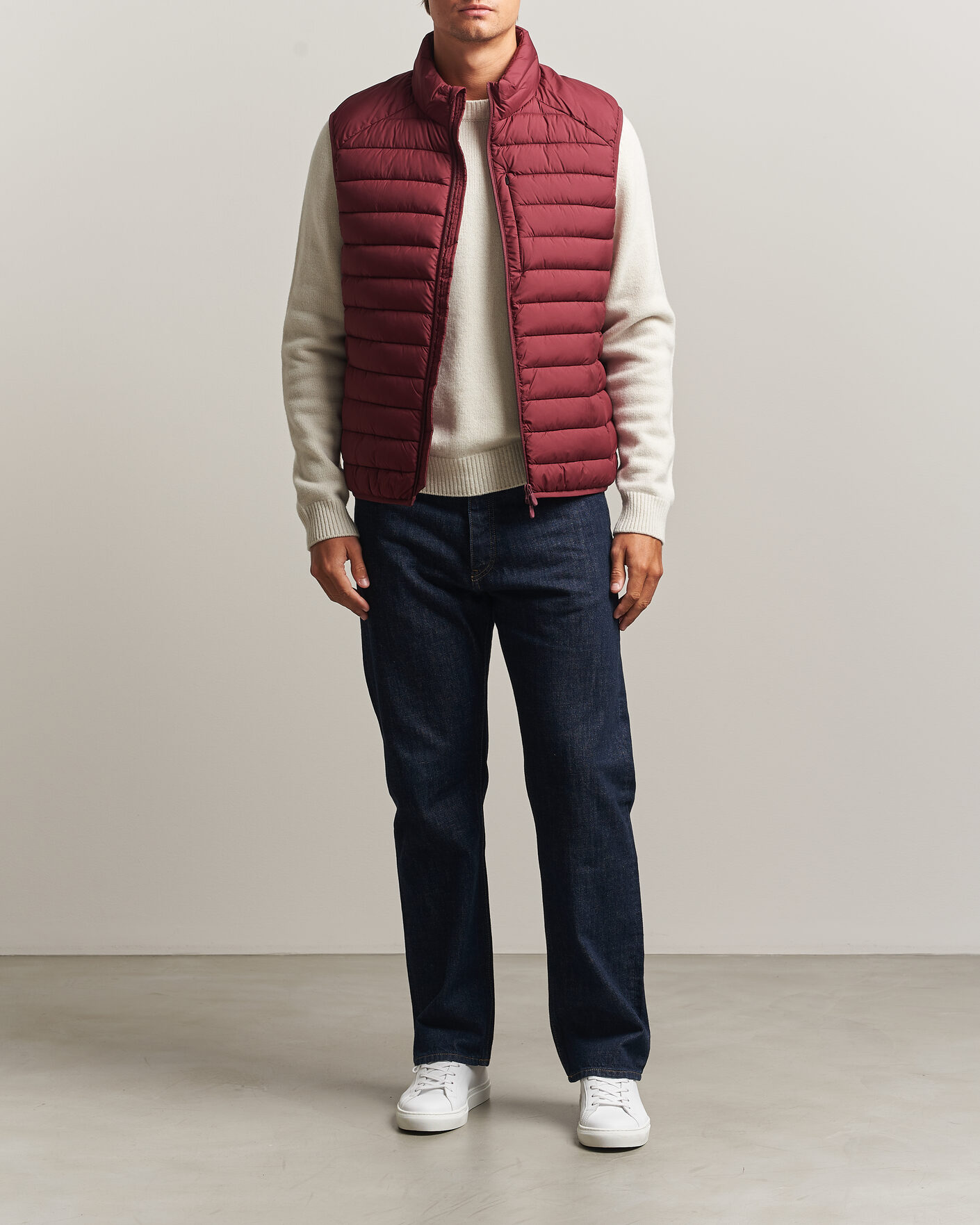 Men | Gilets | Save The Duck | Rhus Matt Lightweight Vest Wine Red