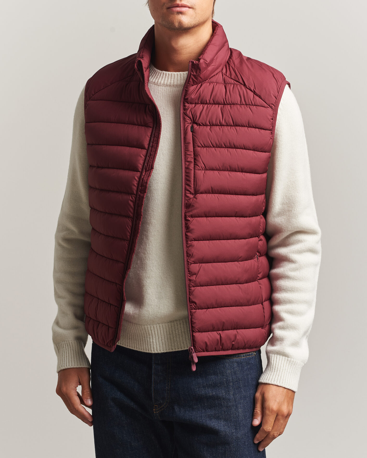 Men | Gilets | Save The Duck | Rhus Matt Lightweight Vest Wine Red