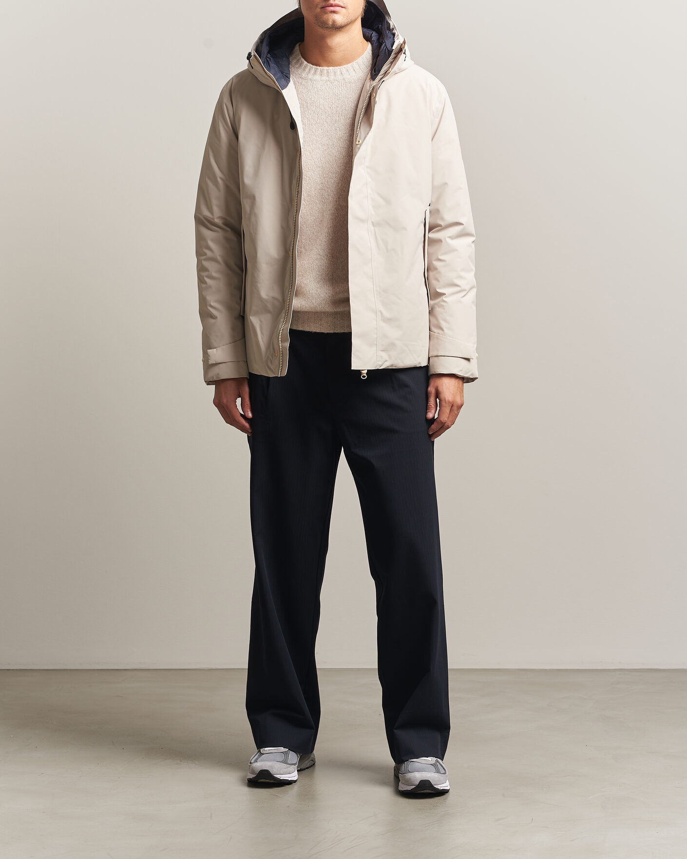 Men | Coats & Jackets | Save The Duck | Arctic Gasparo Hooded Down Jacket Shore Beige