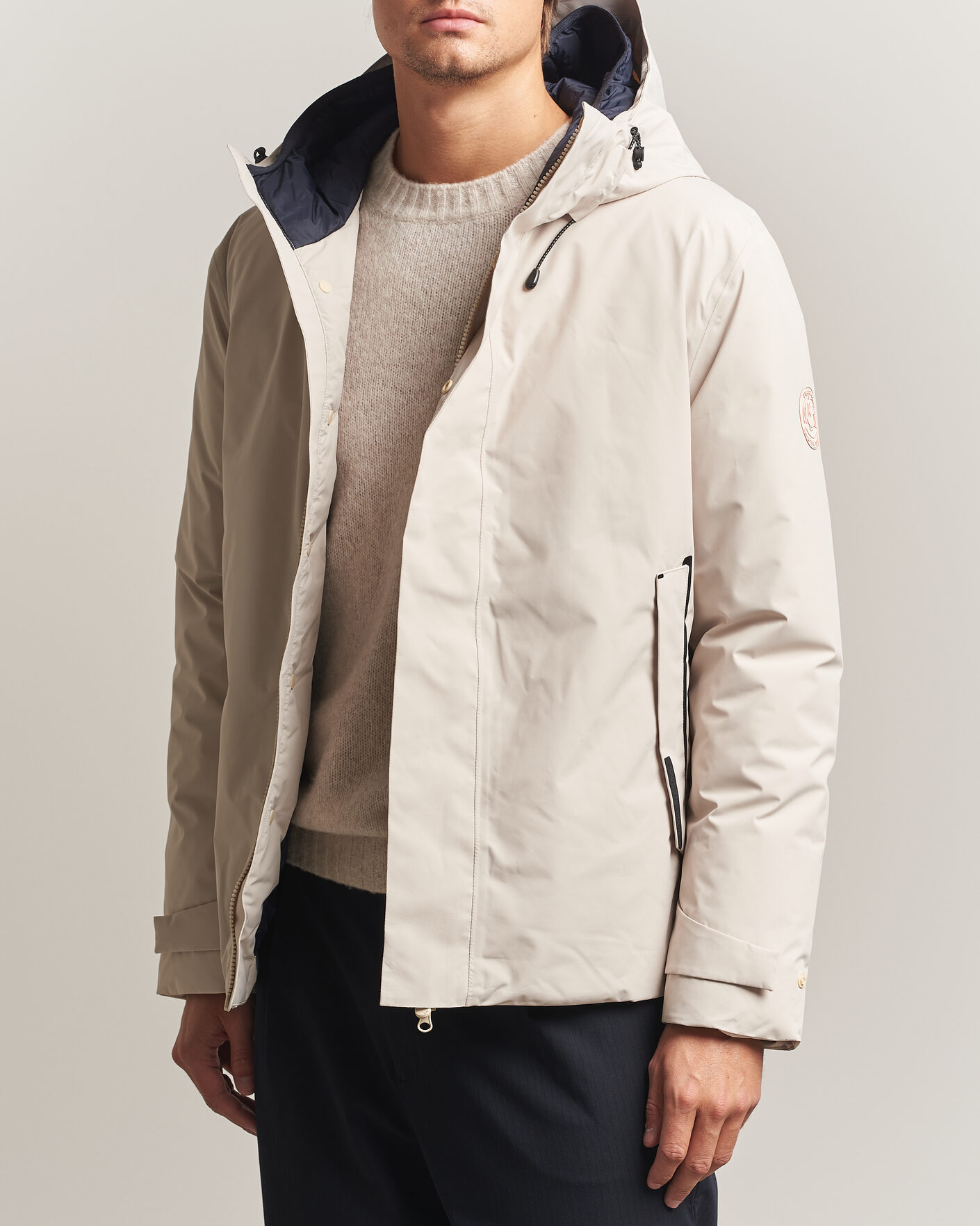 Men | Coats & Jackets | Save The Duck | Arctic Gasparo Hooded Down Jacket Shore Beige